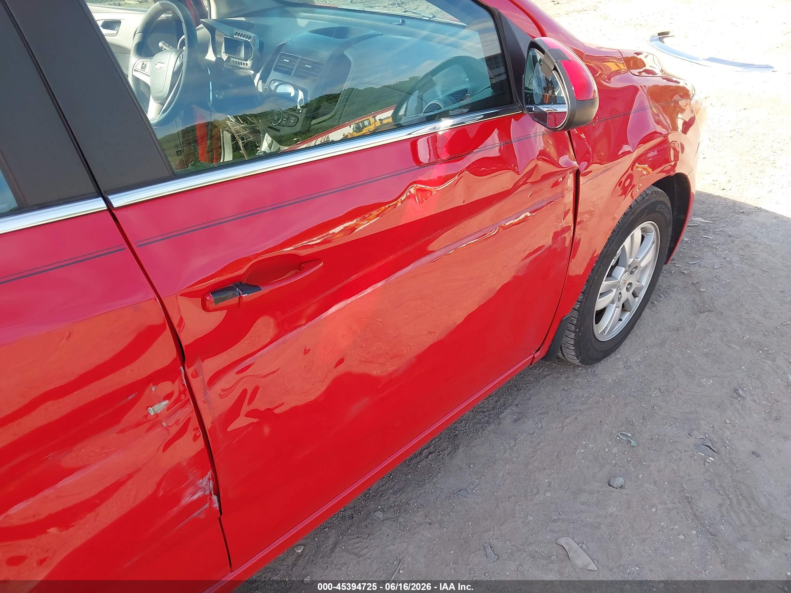 2012 Chevrolet Sonic 2lt Красный vin: 1G1JC5SH3C4163503