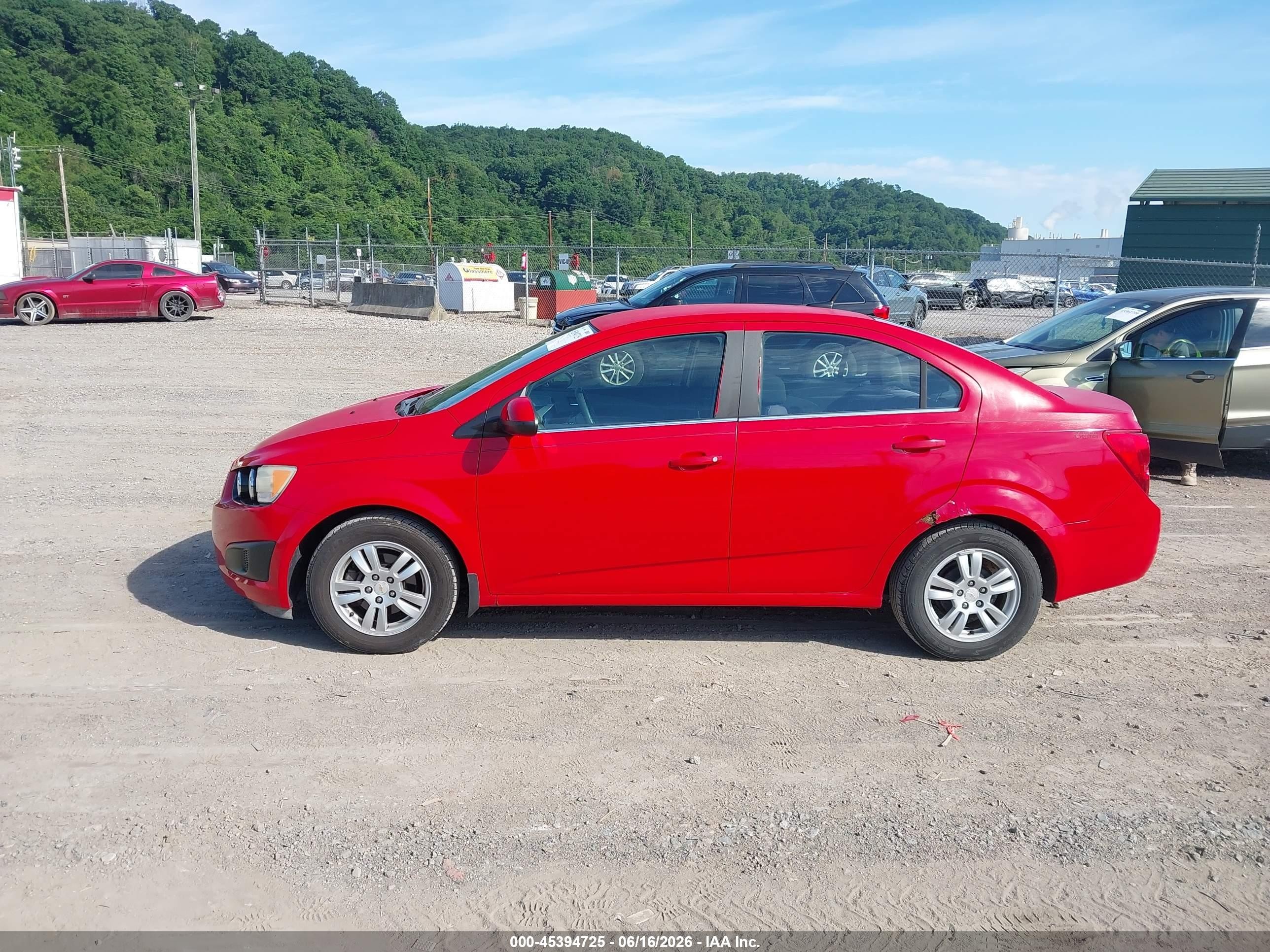 2012 Chevrolet Sonic 2lt Красный vin: 1G1JC5SH3C4163503
