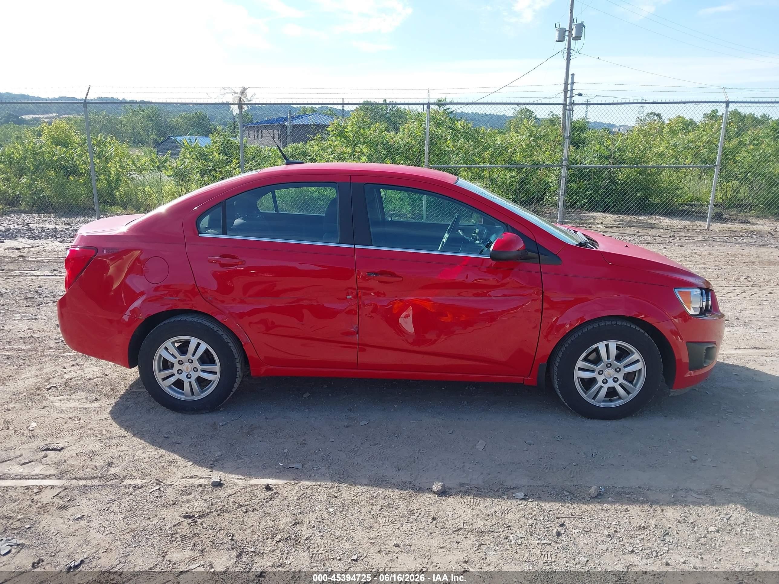 2012 Chevrolet Sonic 2lt Красный vin: 1G1JC5SH3C4163503