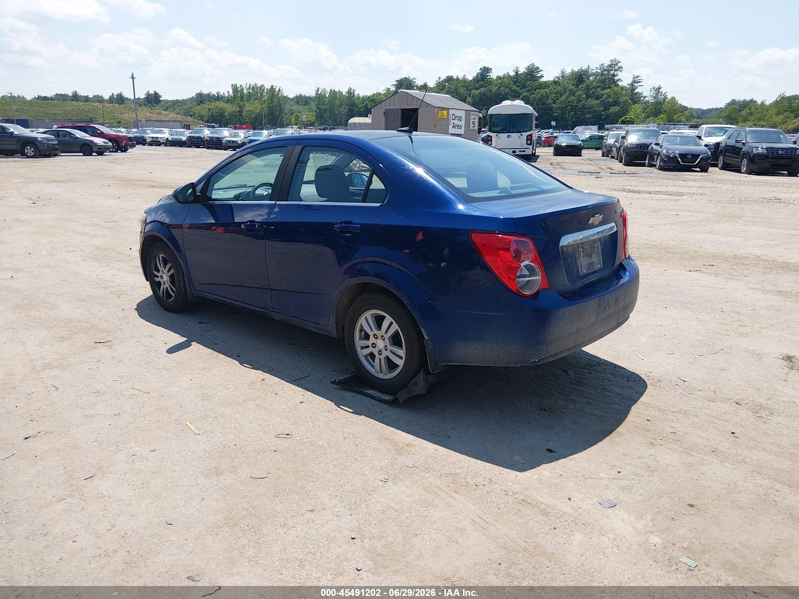 2012 Chevrolet Sonic 2lt Blue vin: 1G1JC5SH3C4217849