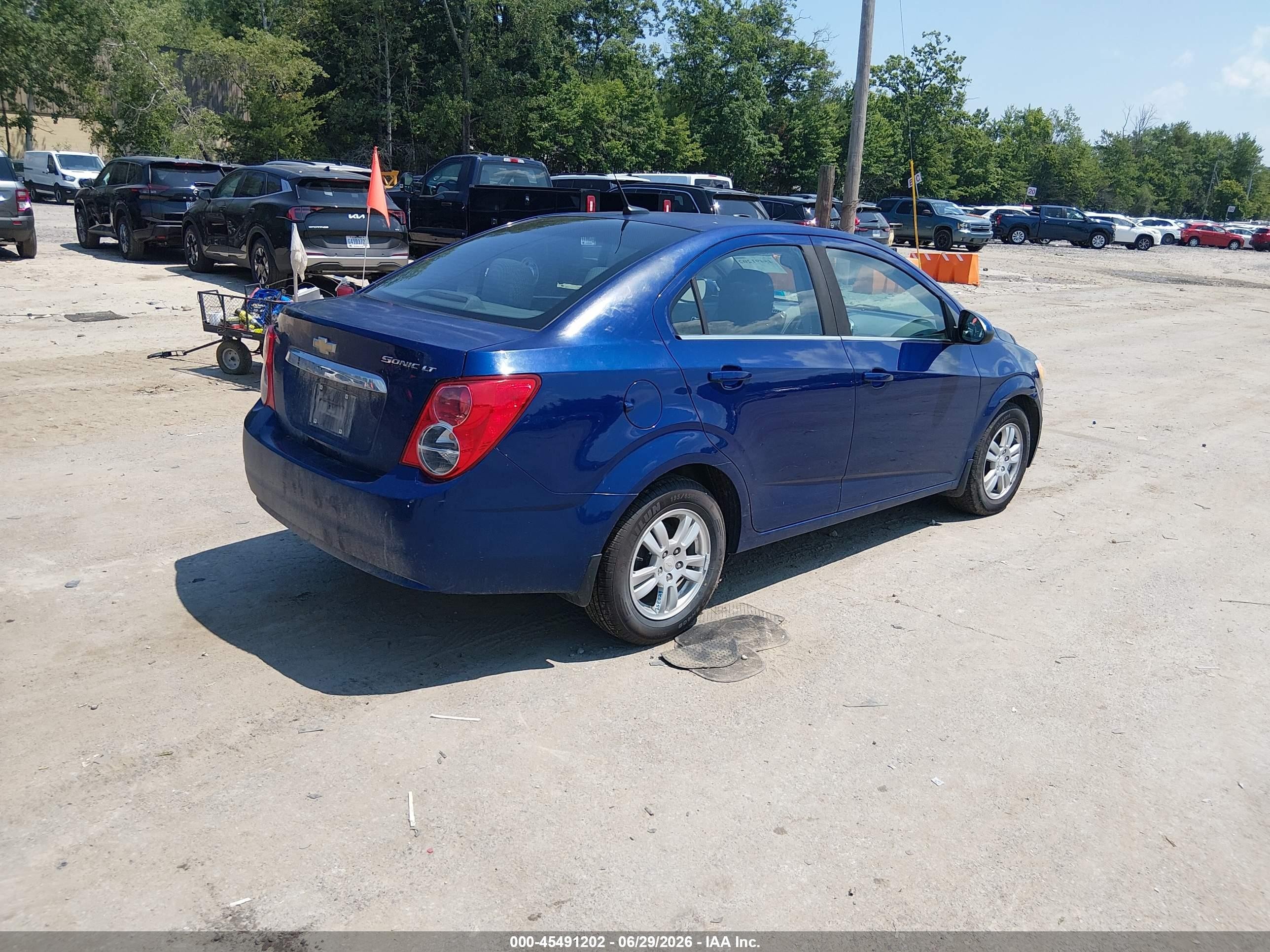2012 Chevrolet Sonic 2lt Blue vin: 1G1JC5SH3C4217849