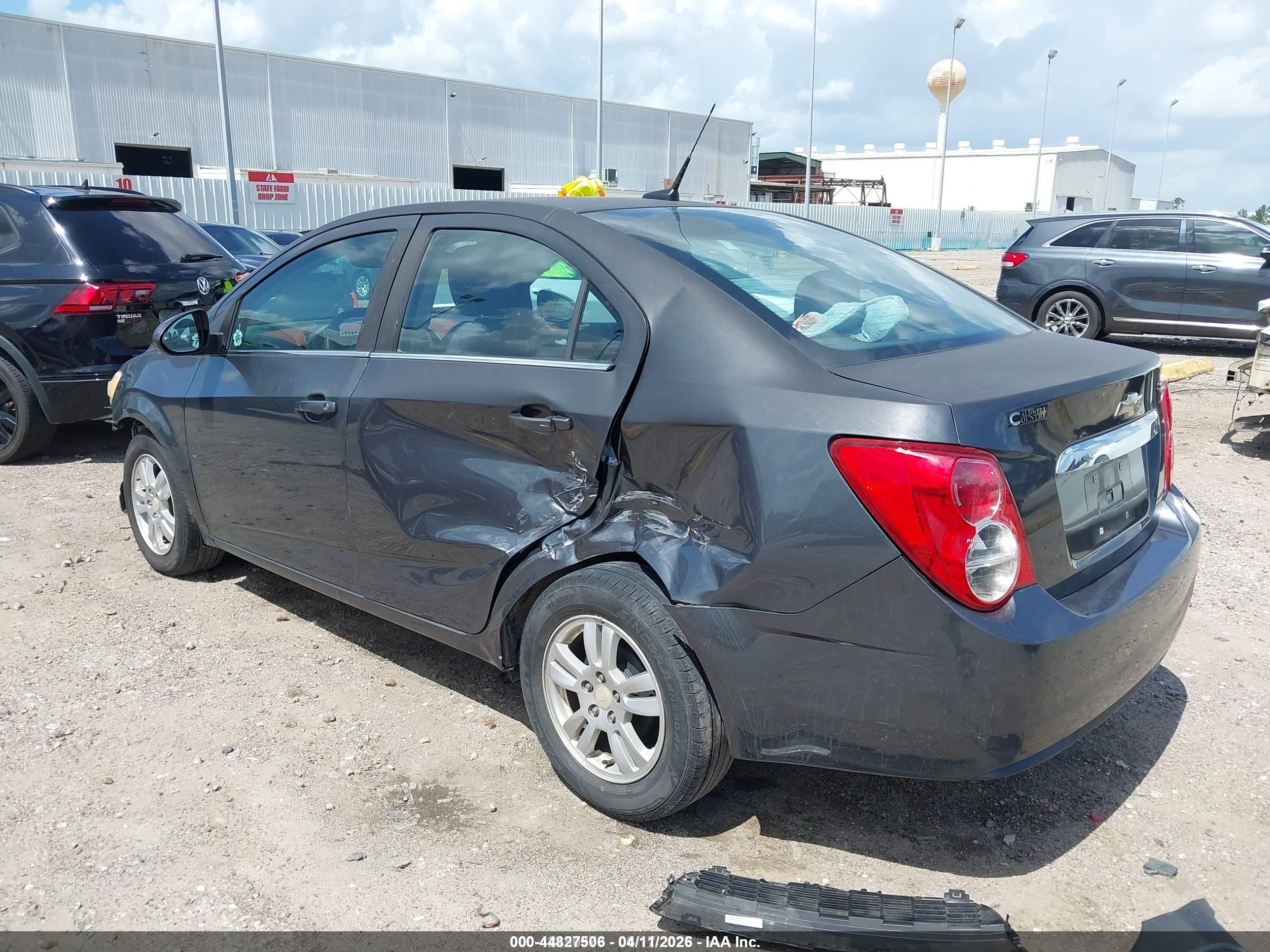 2013 Chevrolet Sonic Lt Auto Gray vin: 1G1JC5SH3D4148663