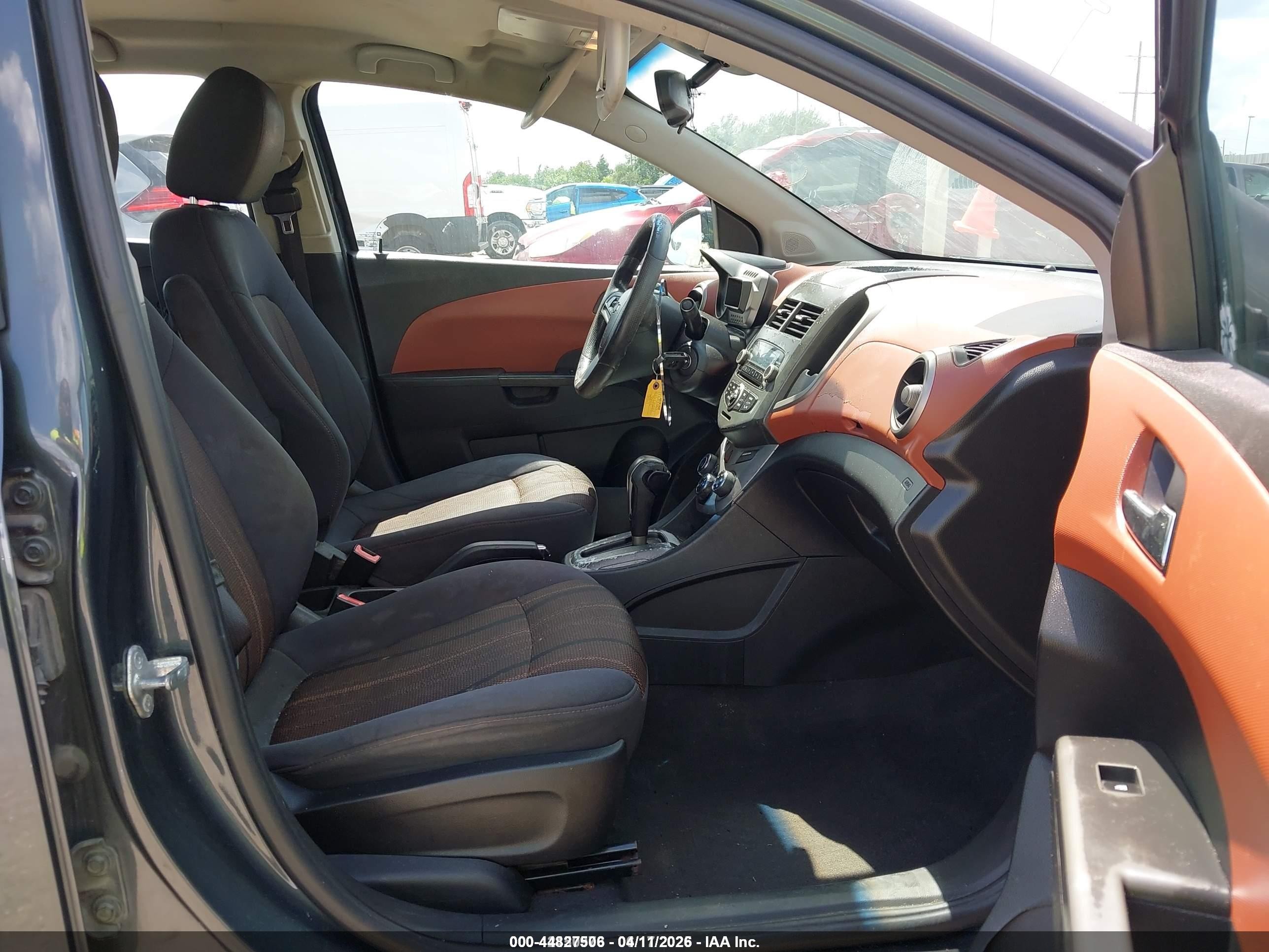 2013 Chevrolet Sonic Lt Auto Gray vin: 1G1JC5SH3D4148663