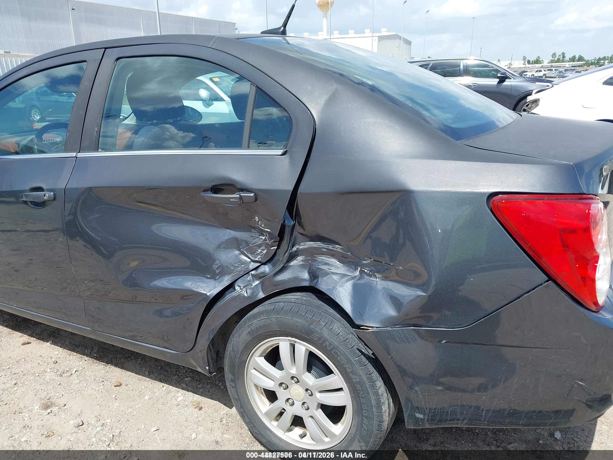 2013 Chevrolet Sonic Lt Auto Gray vin: 1G1JC5SH3D4148663