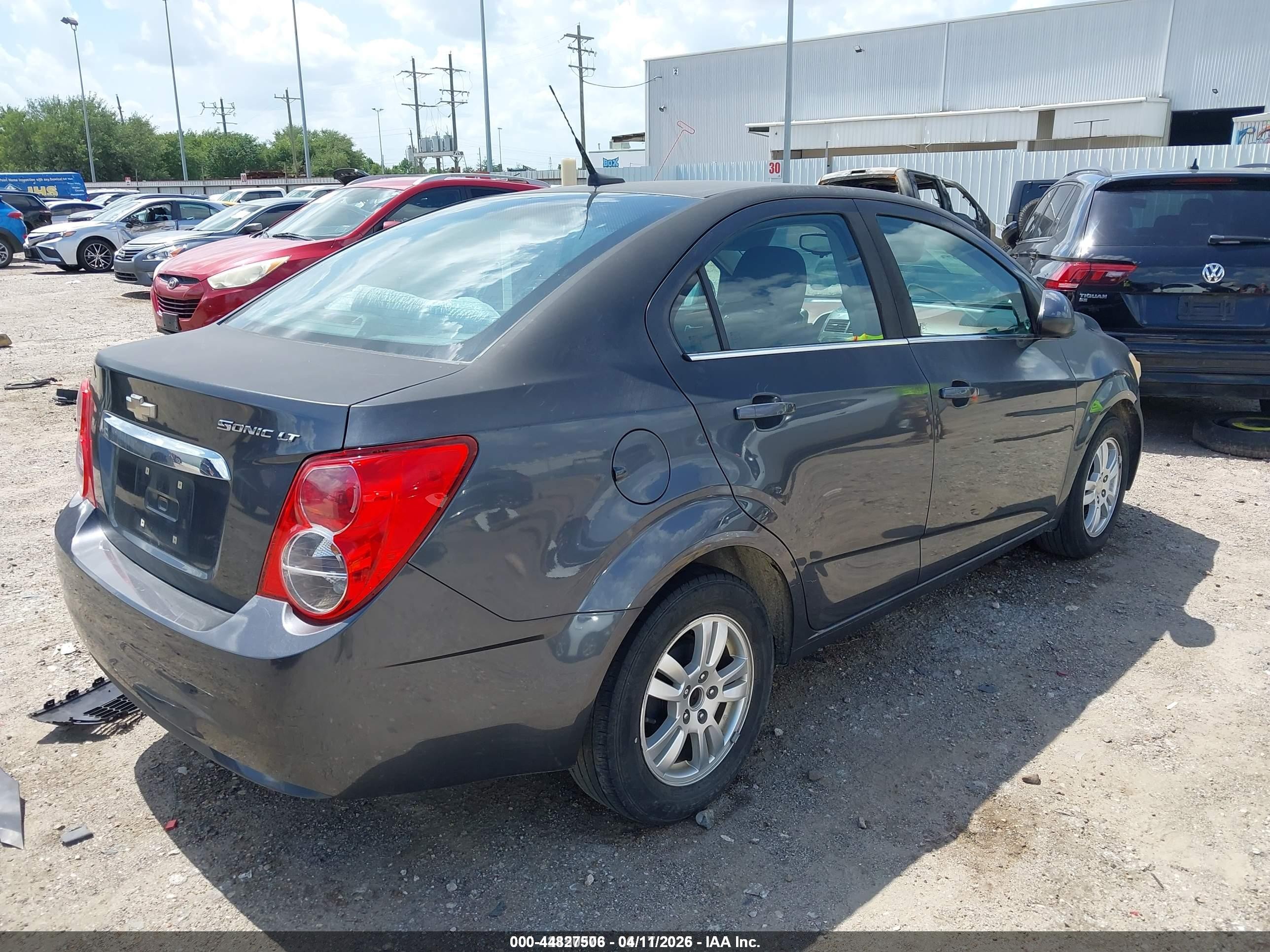 2013 Chevrolet Sonic Lt Auto Gray vin: 1G1JC5SH3D4148663
