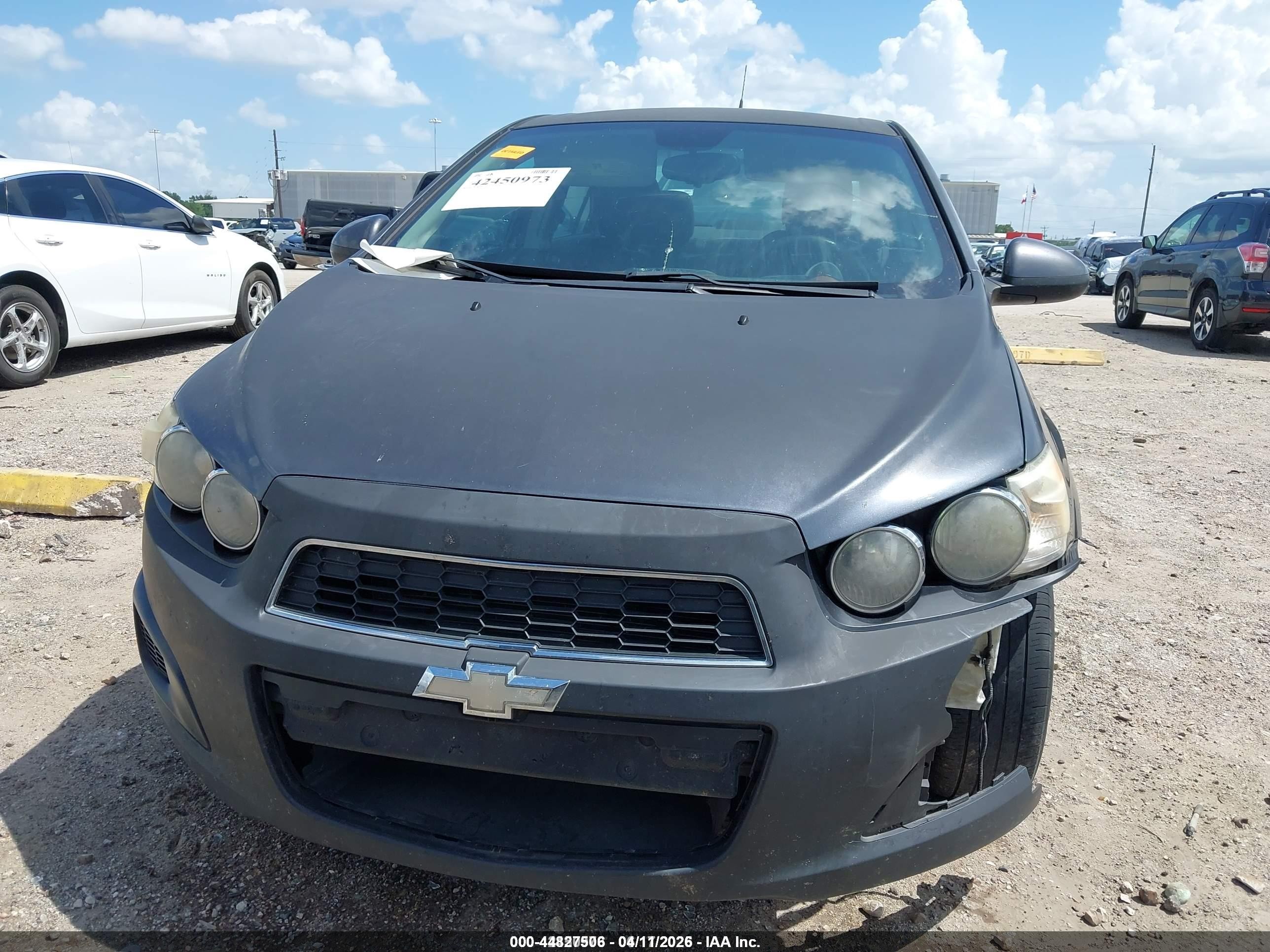 2013 Chevrolet Sonic Lt Auto Gray vin: 1G1JC5SH3D4148663