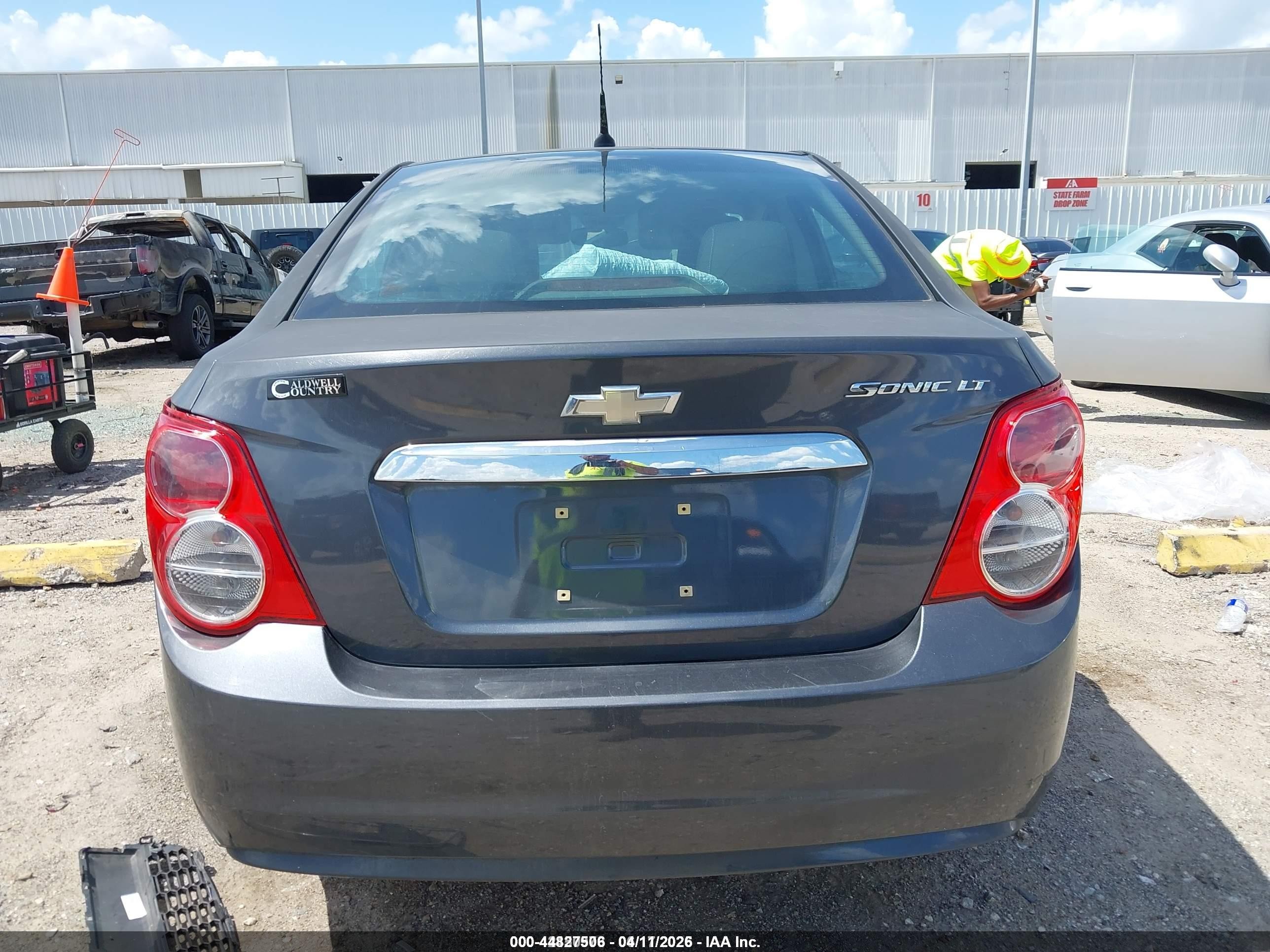 2013 Chevrolet Sonic Lt Auto Gray vin: 1G1JC5SH3D4148663