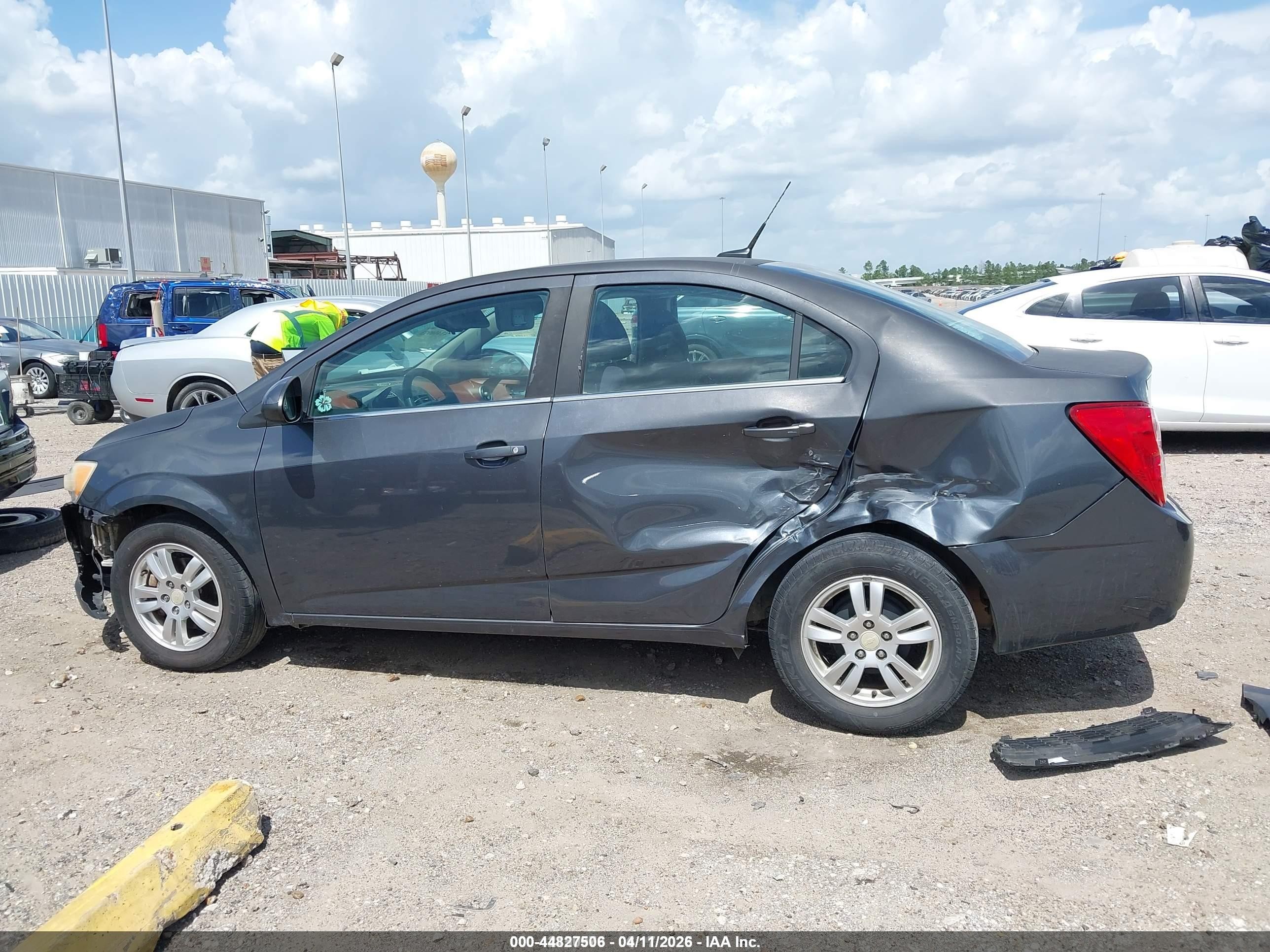 2013 Chevrolet Sonic Lt Auto Gray vin: 1G1JC5SH3D4148663