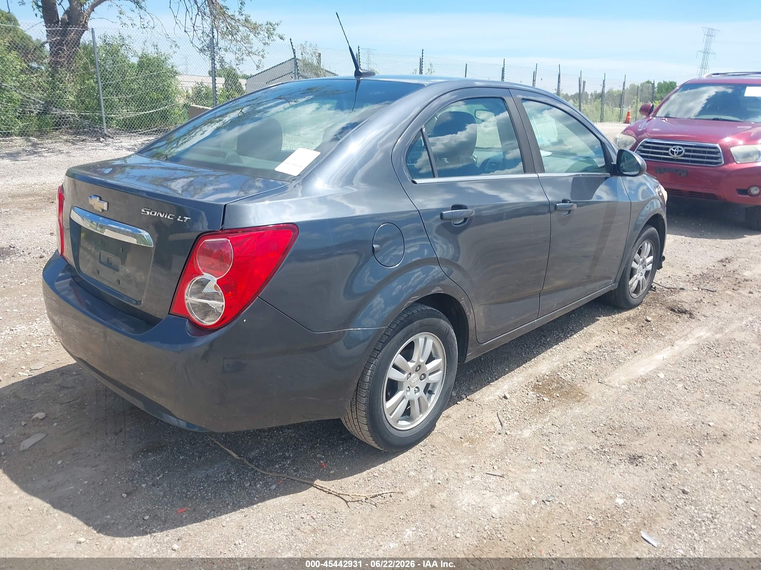 2013 Chevrolet Sonic Lt Auto Blue vin: 1G1JC5SH3D4206075