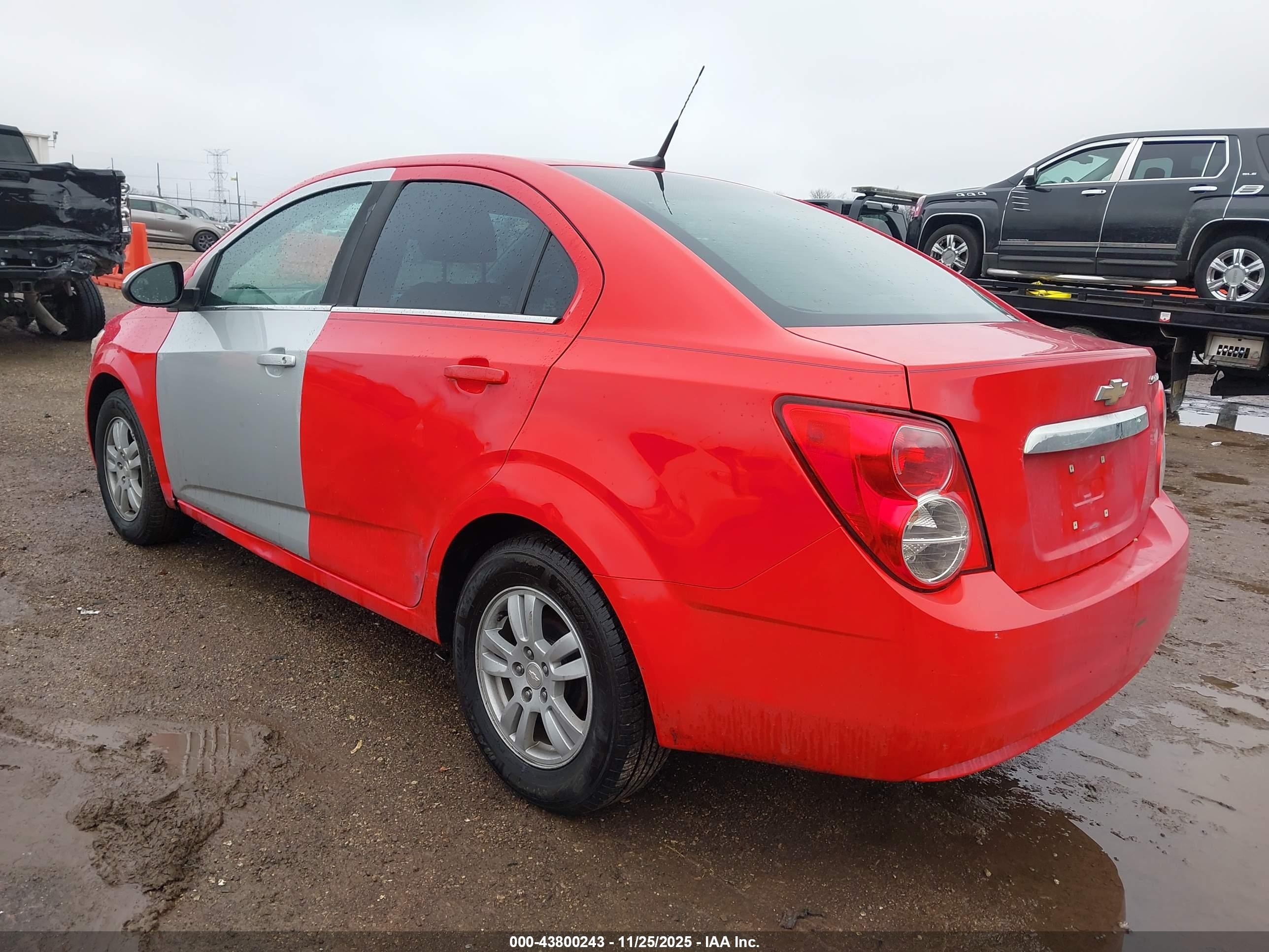 2014 Chevrolet Sonic Lt Auto Red vin: 1G1JC5SH3E4154030