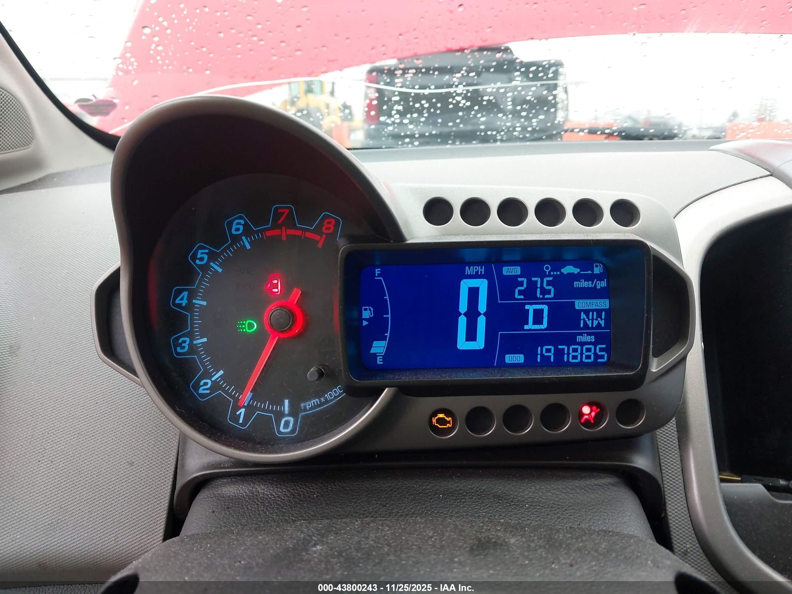 2014 Chevrolet Sonic Lt Auto Red vin: 1G1JC5SH3E4154030