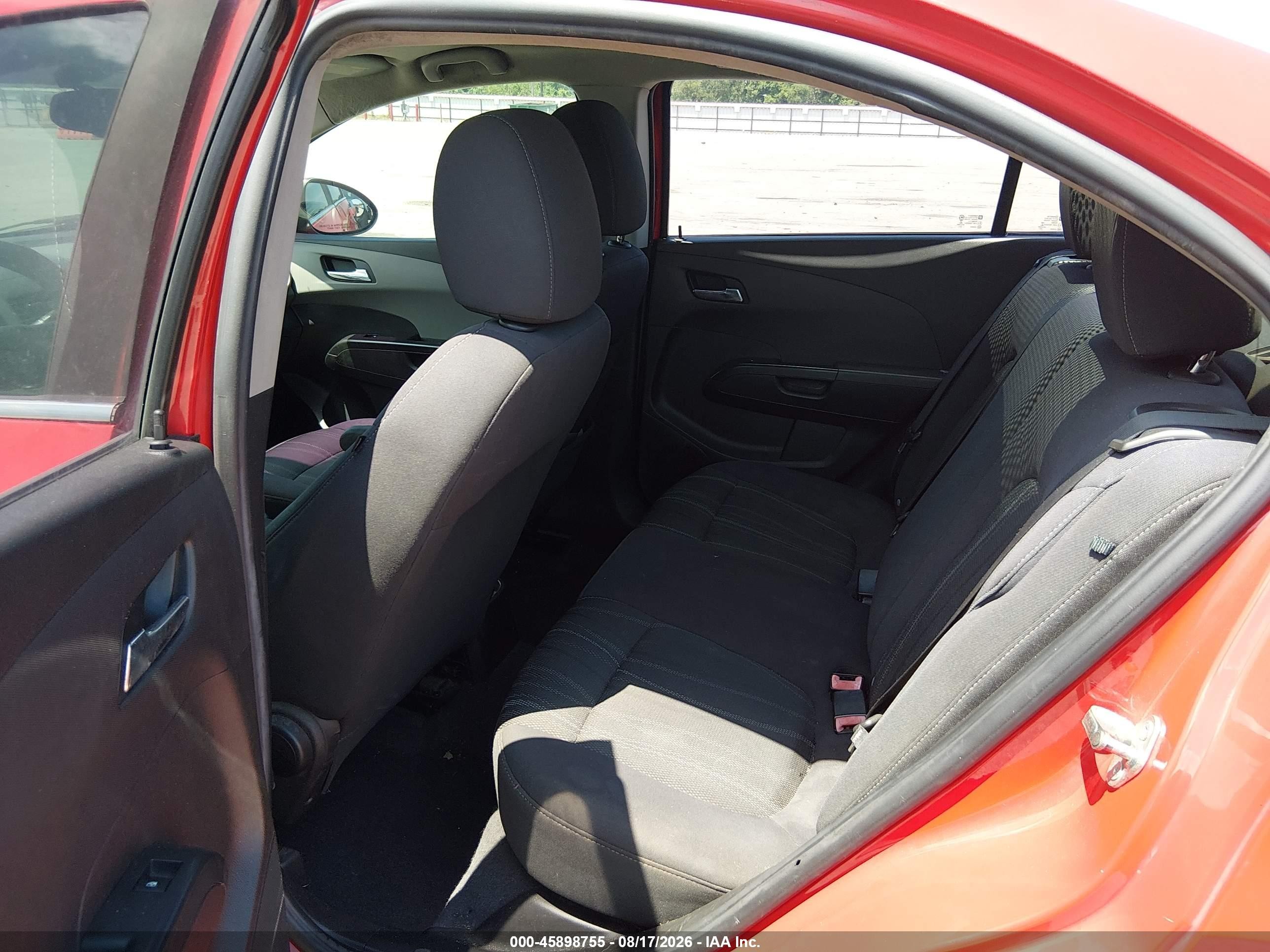 2014 Chevrolet Sonic Lt Auto Red vin: 1G1JC5SH3E4163598