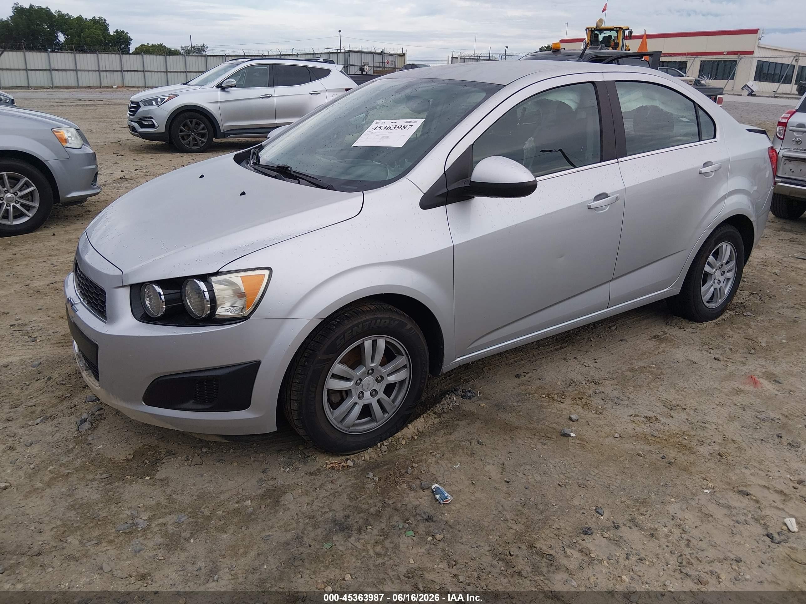 2014 Chevrolet Sonic Lt Auto Silver vin: 1G1JC5SH3E4187108