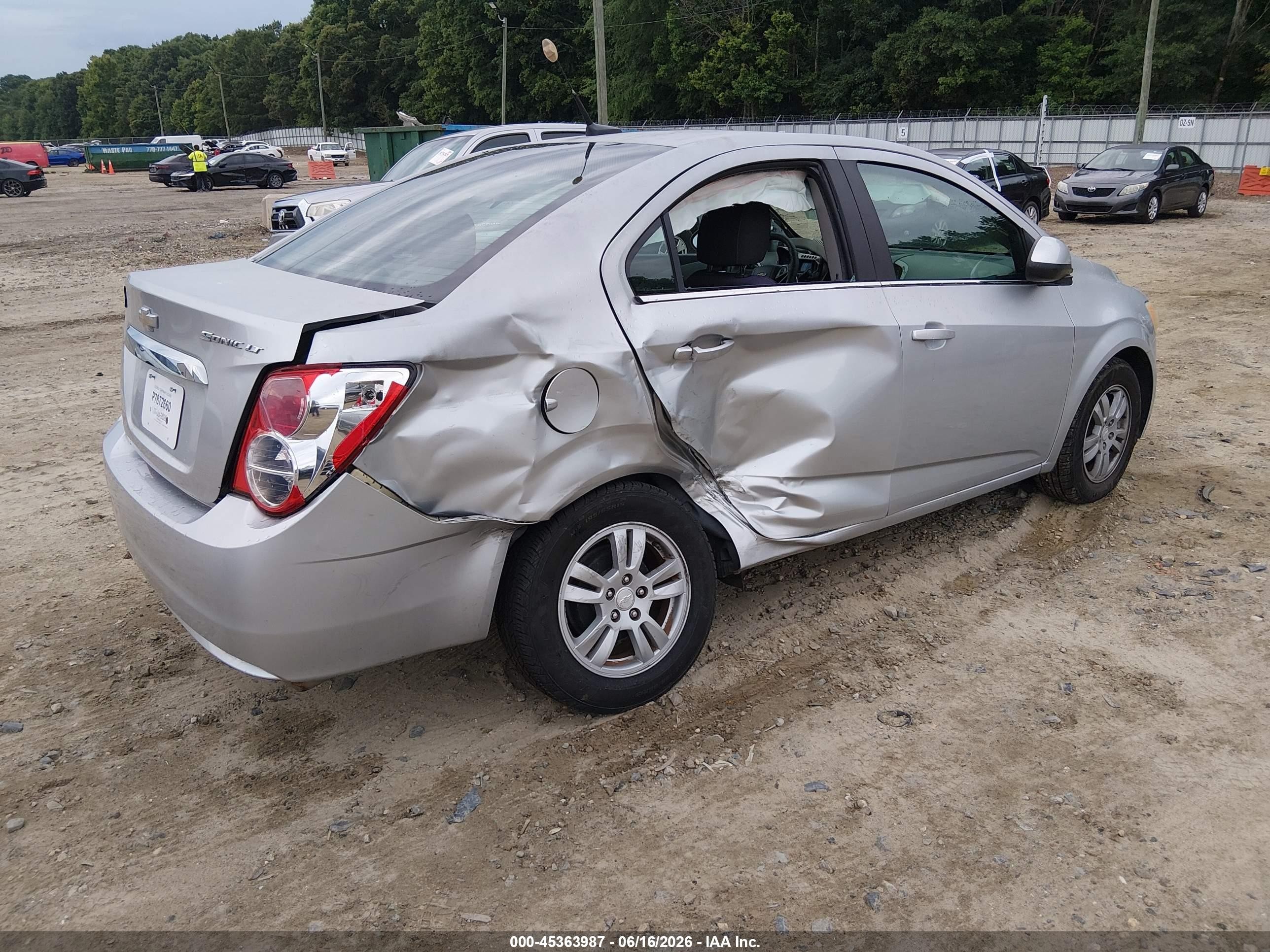 2014 Chevrolet Sonic Lt Auto Silver vin: 1G1JC5SH3E4187108