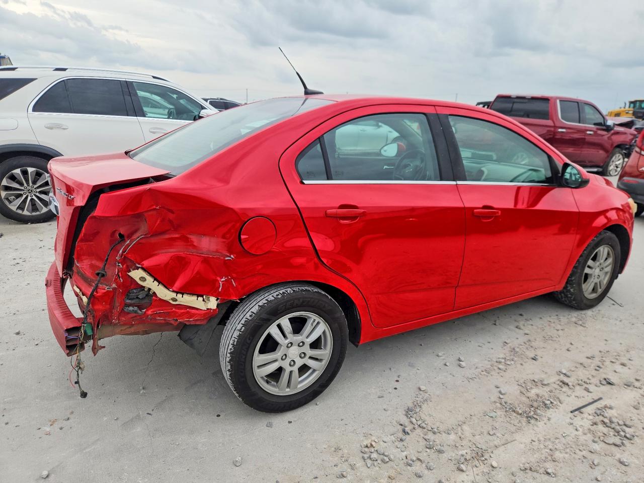 2014 Chevrolet Sonic Lt Red vin: 1G1JC5SH3E4205882