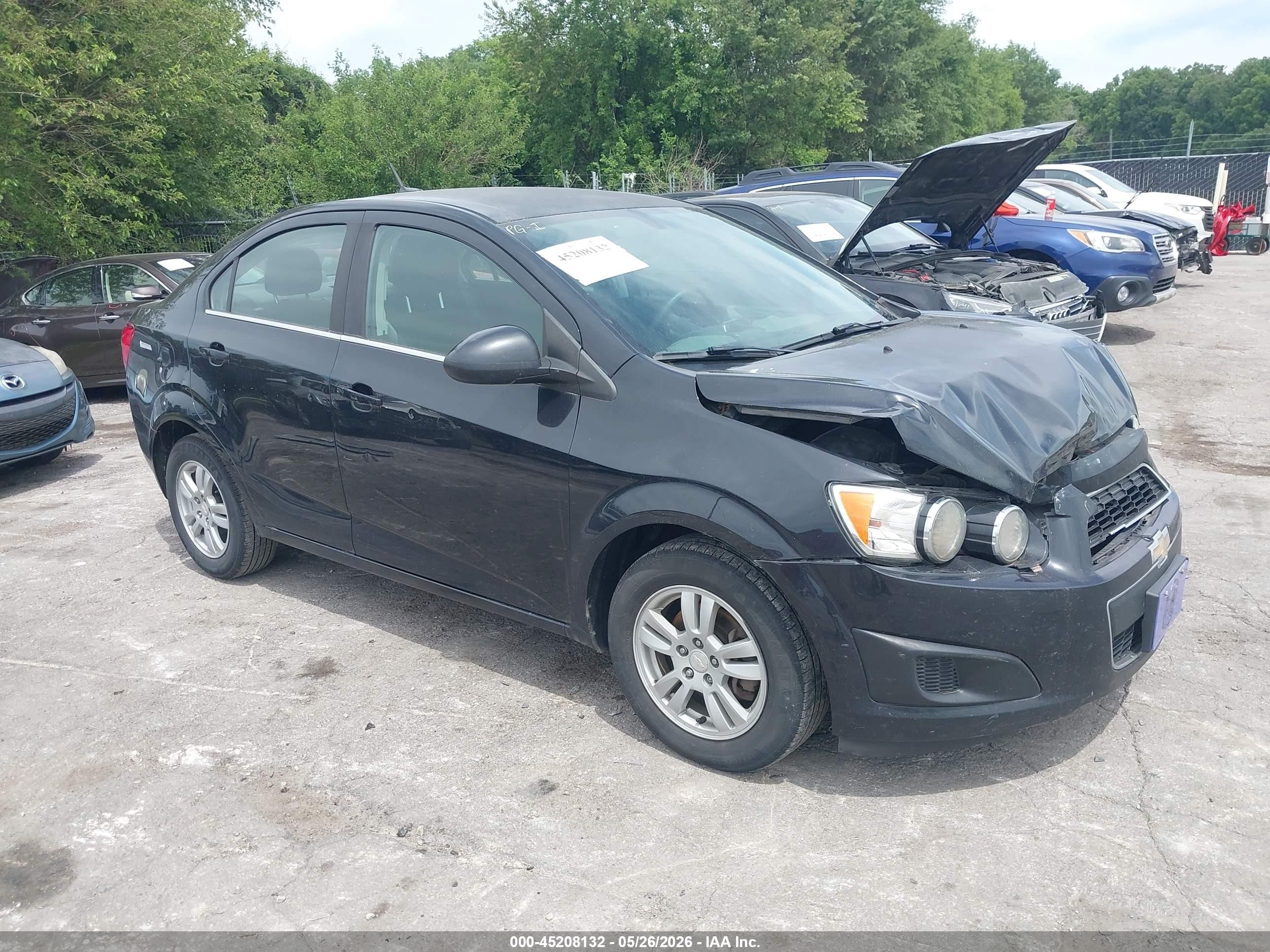 2014 Chevrolet Sonic Lt Auto Black vin: 1G1JC5SH3E4229518