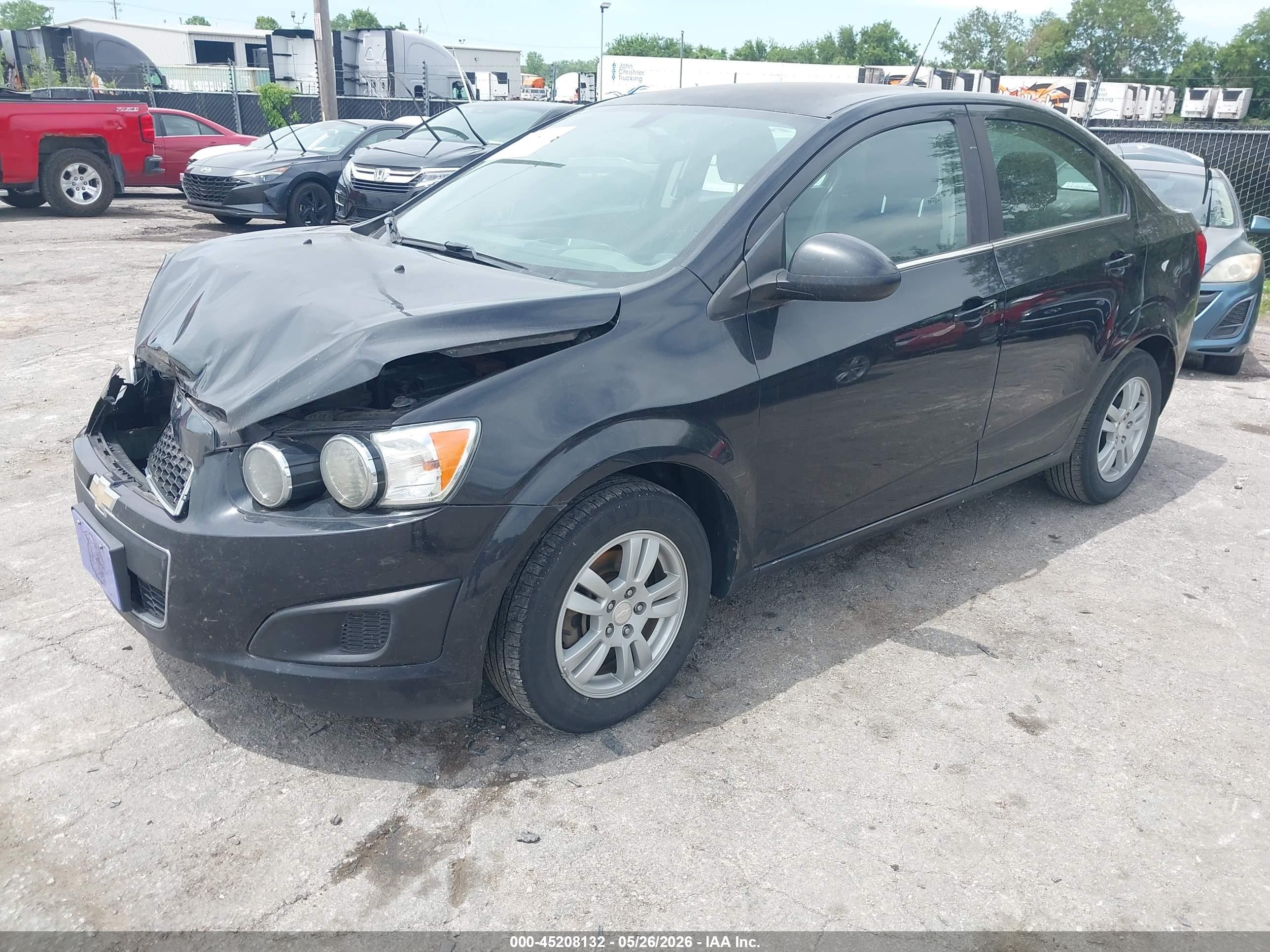2014 Chevrolet Sonic Lt Auto Black vin: 1G1JC5SH3E4229518