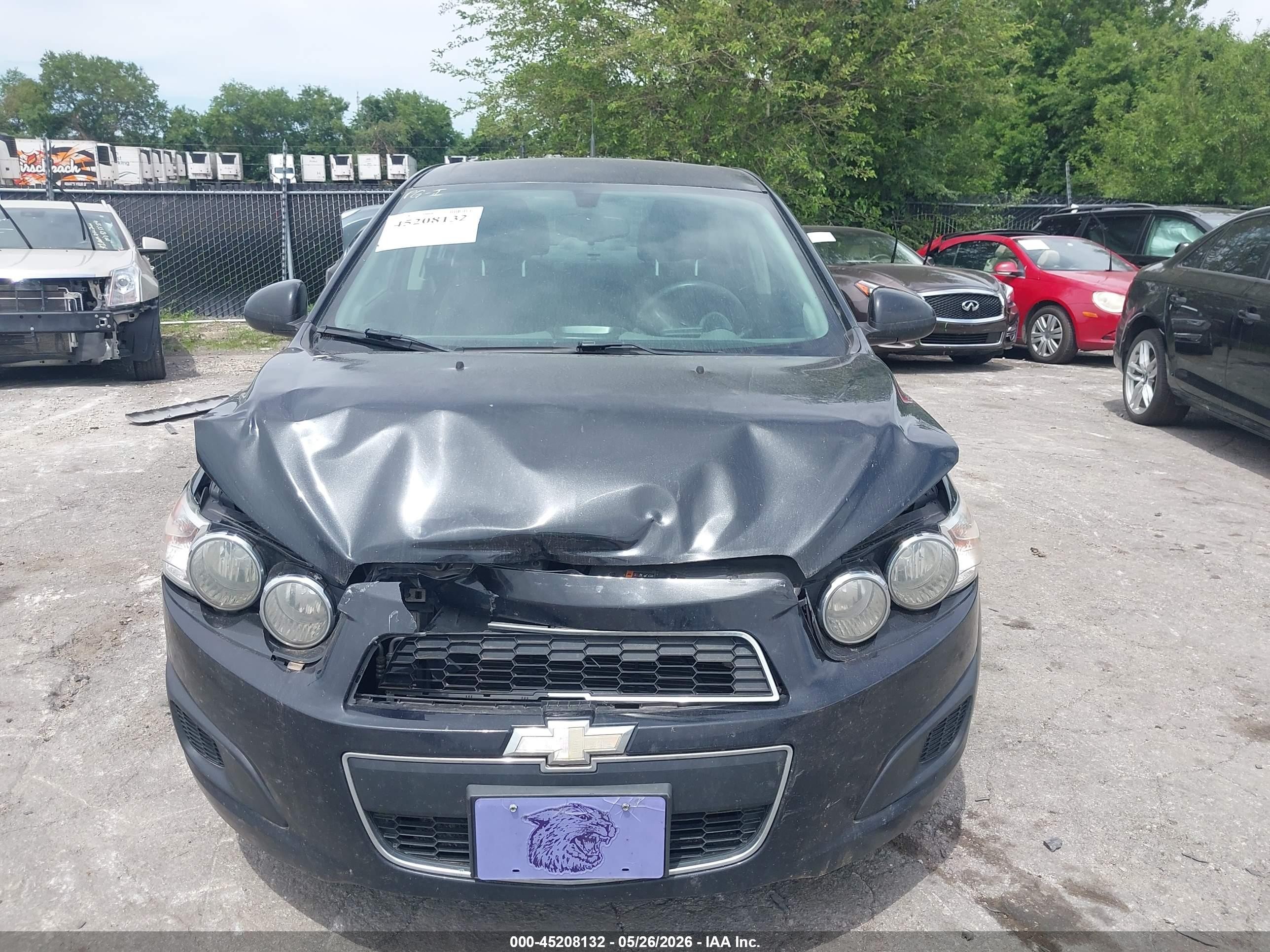 2014 Chevrolet Sonic Lt Auto Black vin: 1G1JC5SH3E4229518