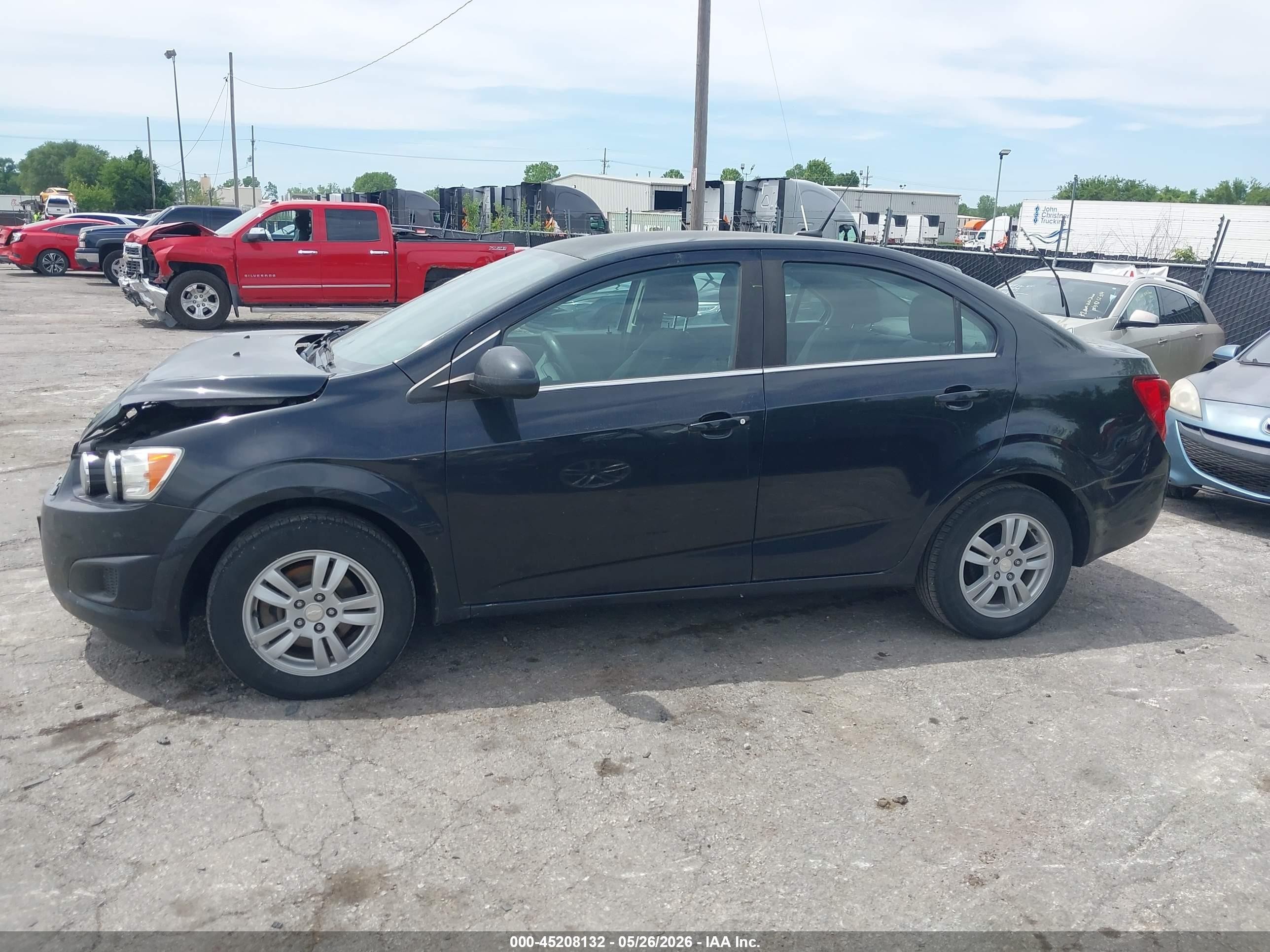 2014 Chevrolet Sonic Lt Auto Black vin: 1G1JC5SH3E4229518