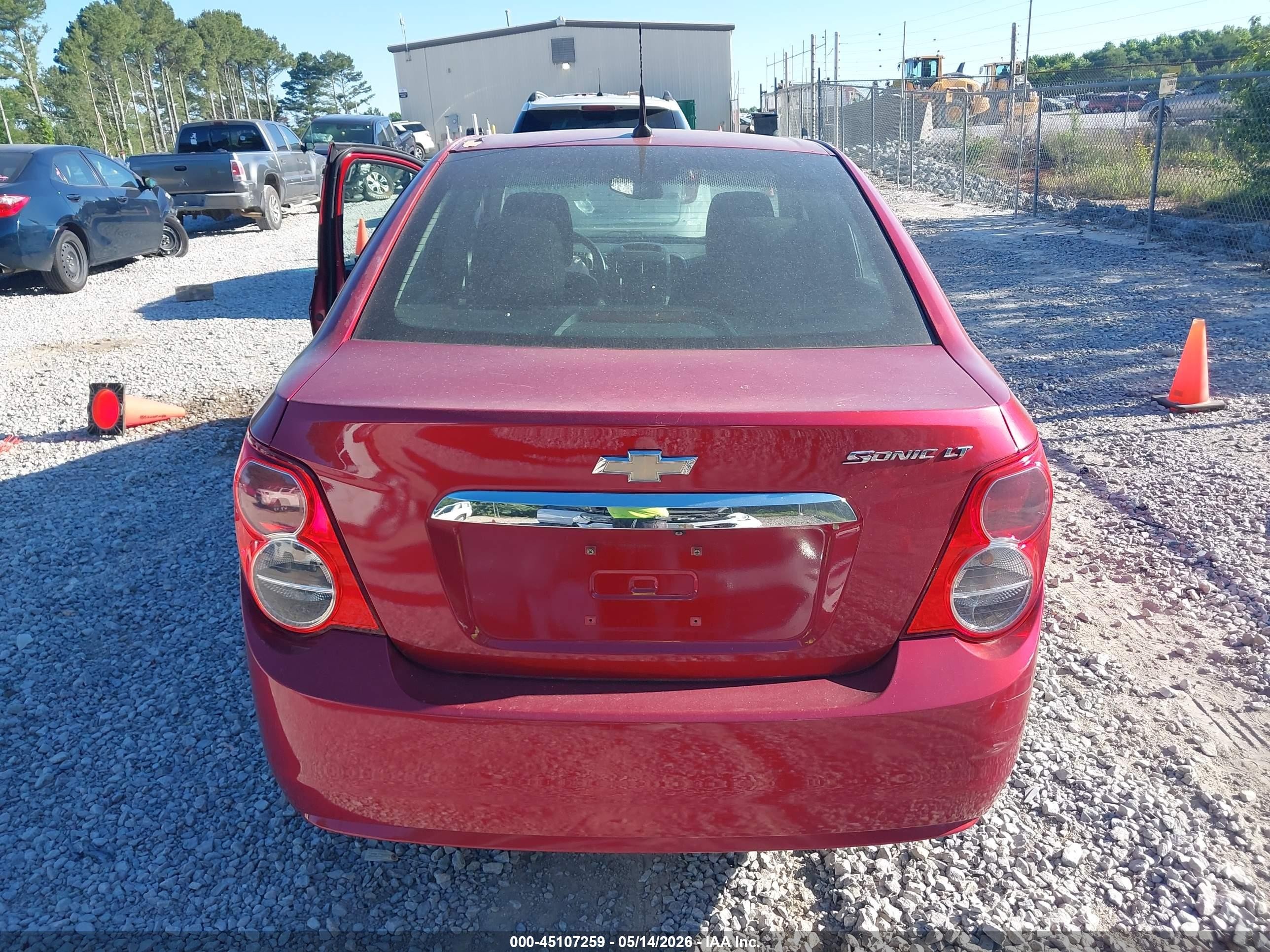 2014 Chevrolet Sonic Lt Auto Red vin: 1G1JC5SH3E4230488