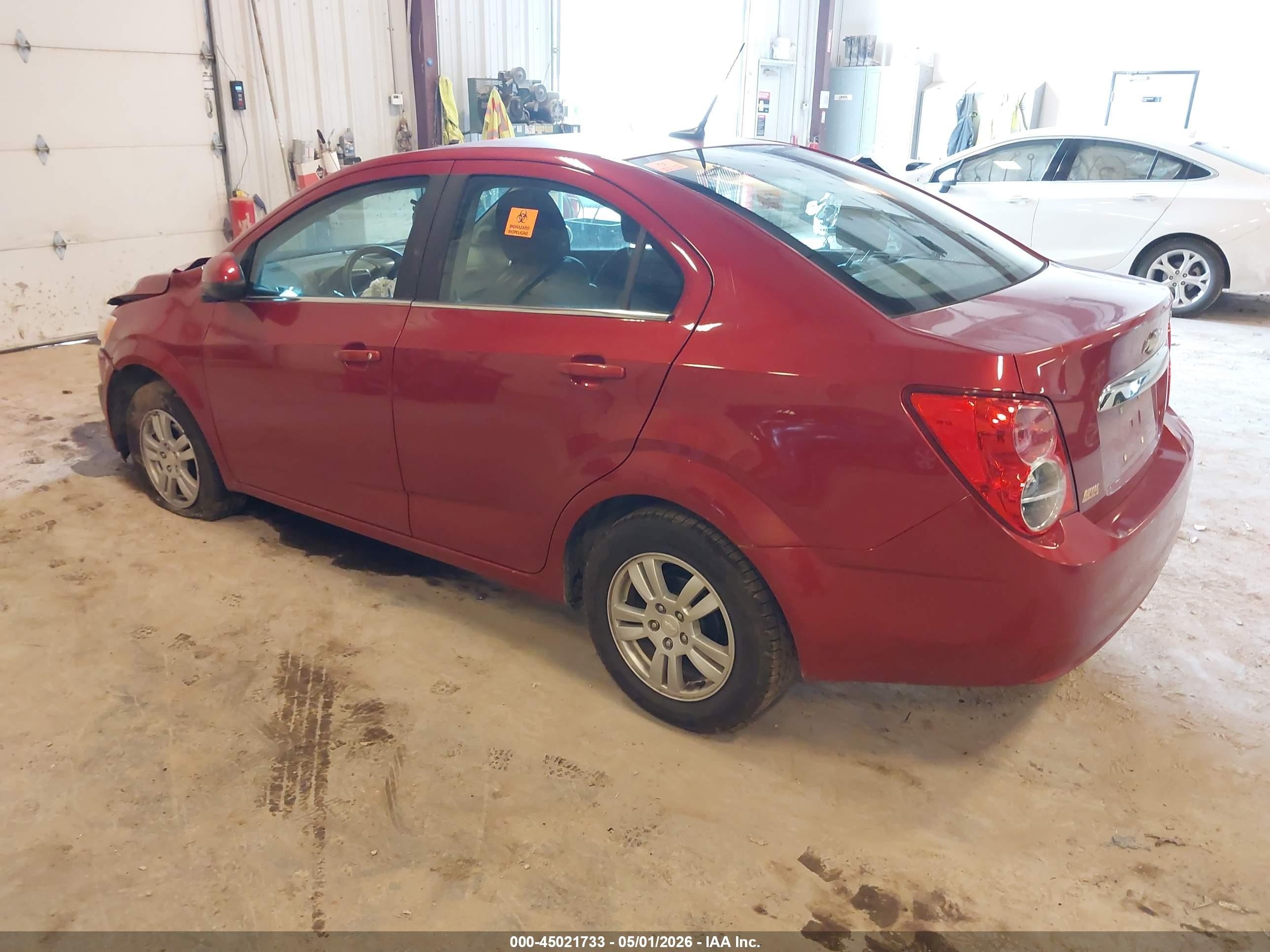 2014 Chevrolet Sonic Lt Auto Red vin: 1G1JC5SH3E4233195
