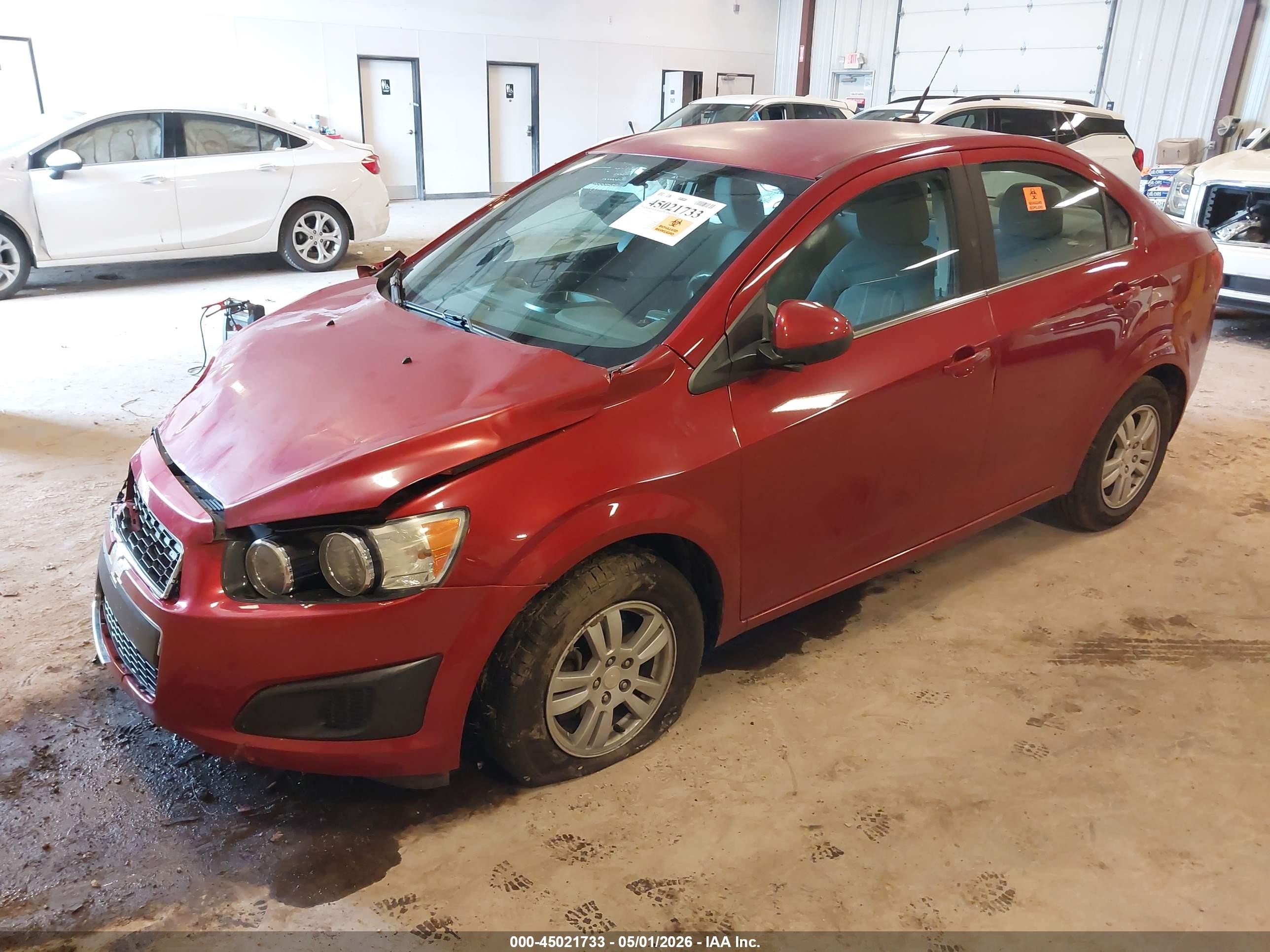 2014 Chevrolet Sonic Lt Auto Red vin: 1G1JC5SH3E4233195