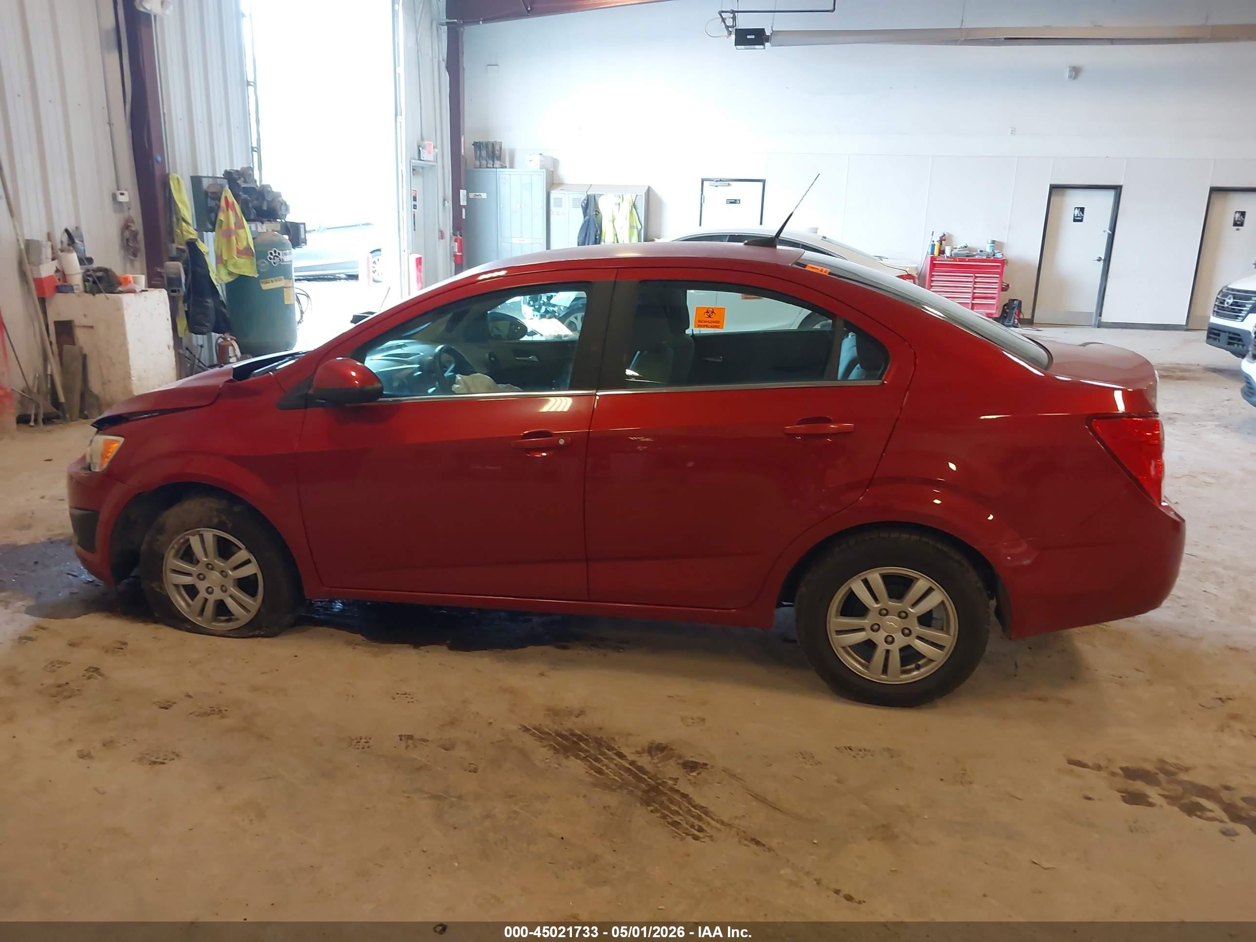 2014 Chevrolet Sonic Lt Auto Red vin: 1G1JC5SH3E4233195