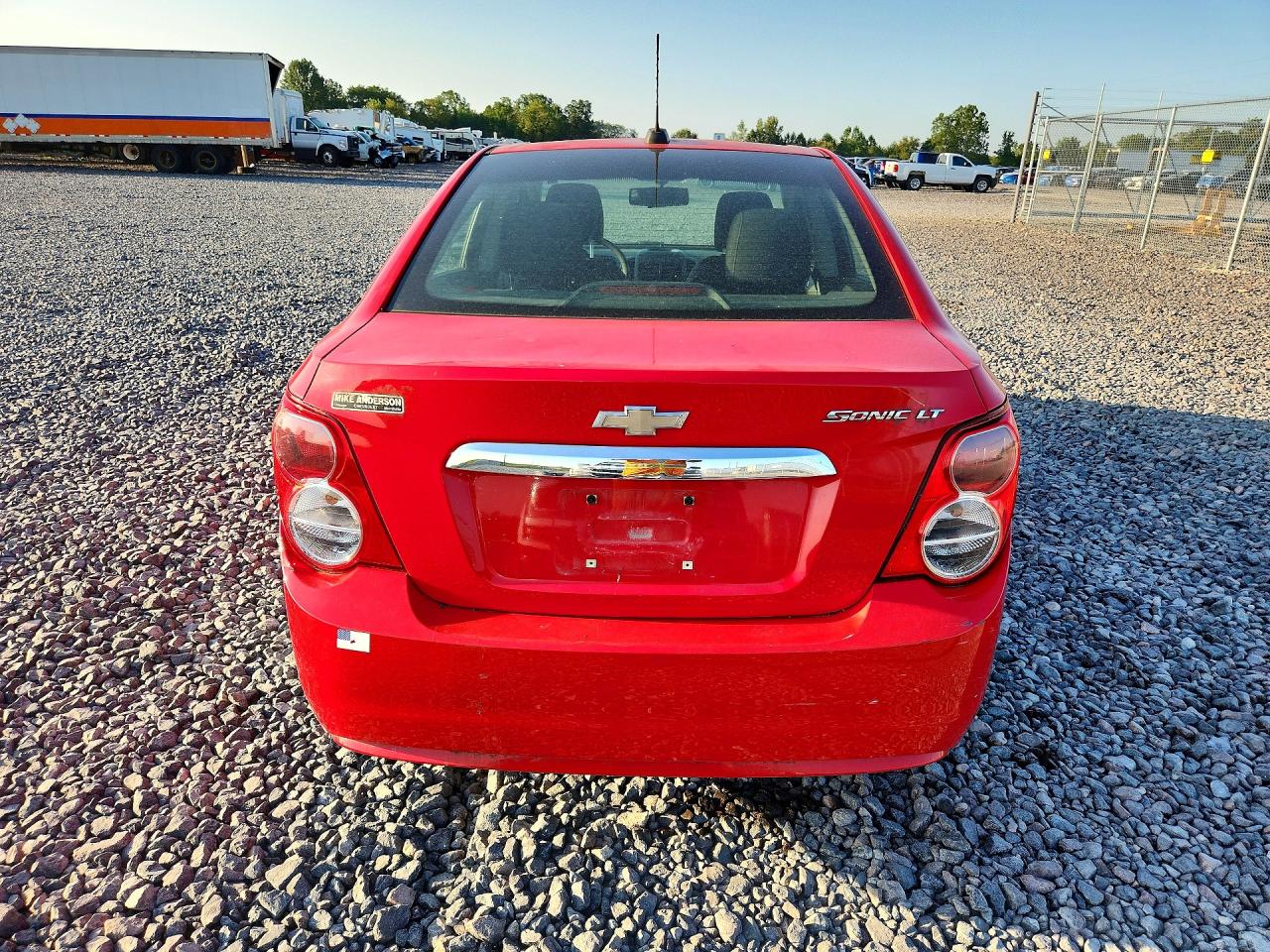 2015 Chevrolet Sonic Lt Red vin: 1G1JC5SH3F4114001