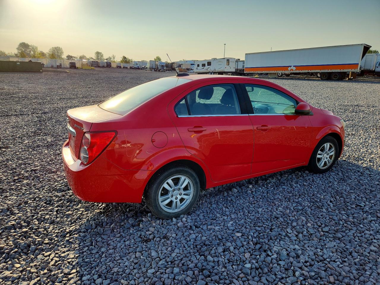 2015 Chevrolet Sonic Lt Red vin: 1G1JC5SH3F4114001