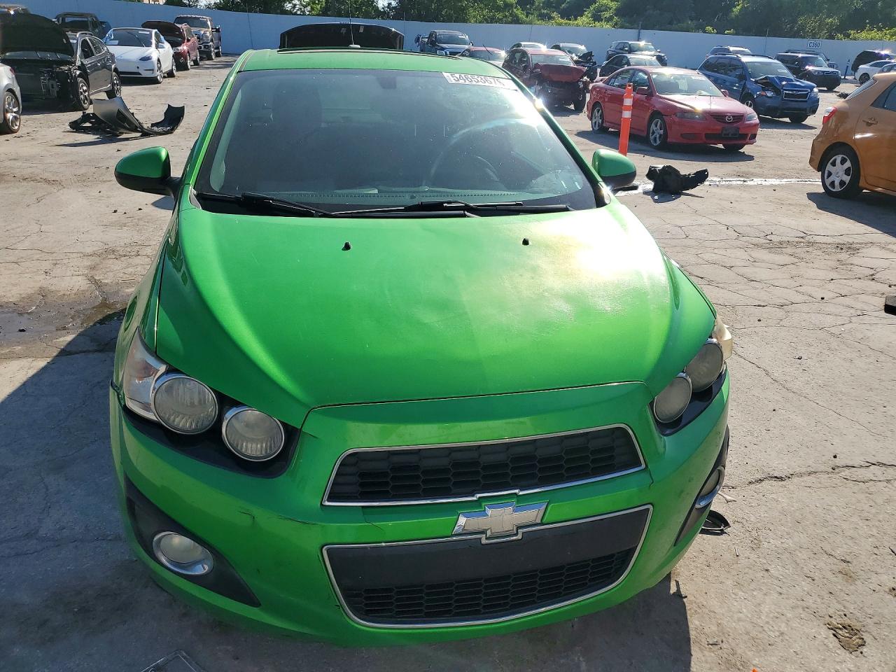 2015 Chevrolet Sonic Lt Зеленый vin: 1G1JC5SH3F4132398