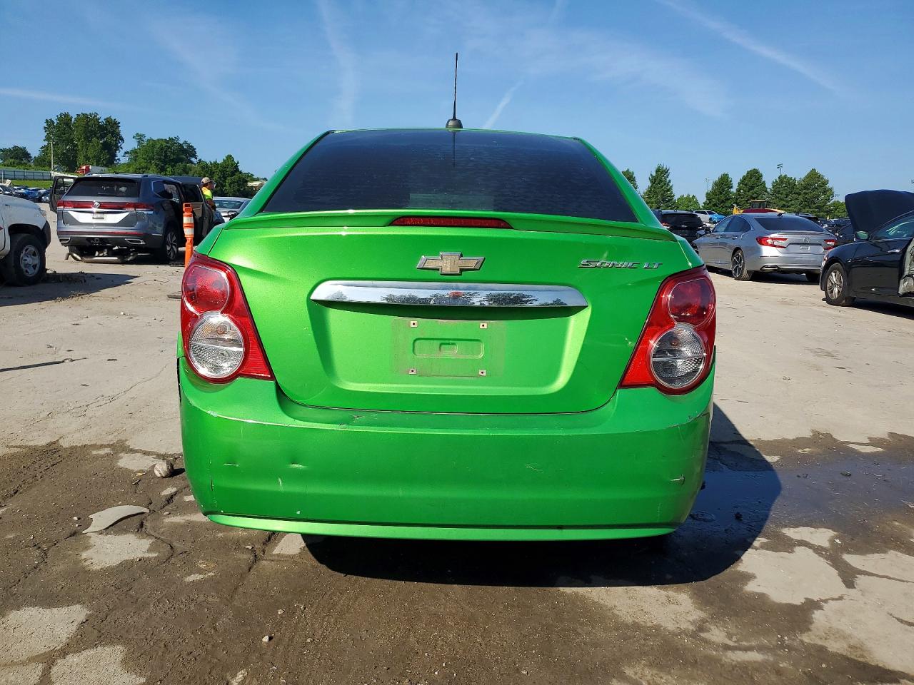 2015 Chevrolet Sonic Lt Зеленый vin: 1G1JC5SH3F4132398