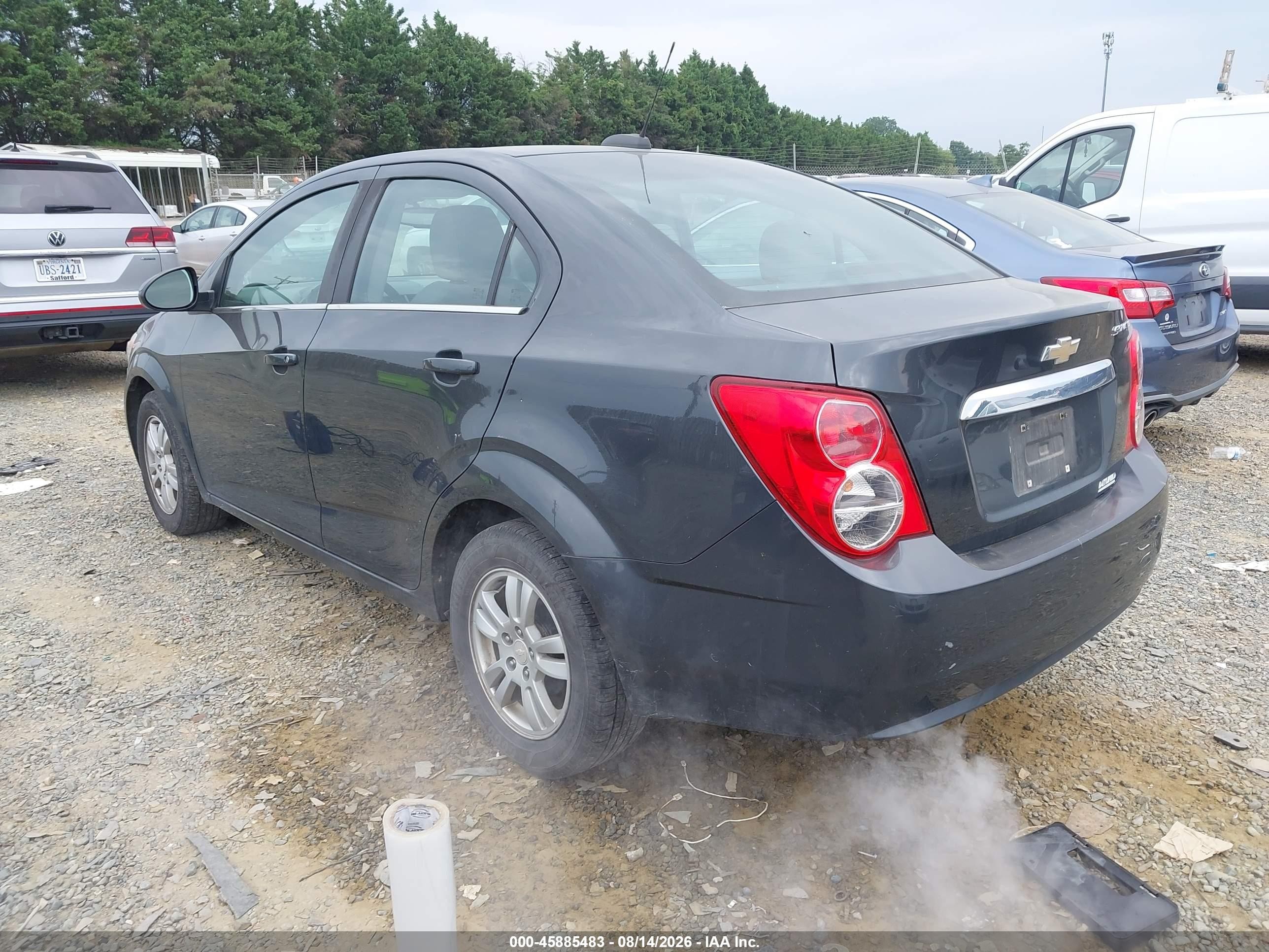 2015 Chevrolet Sonic Lt Auto Gray vin: 1G1JC5SH3F4163277