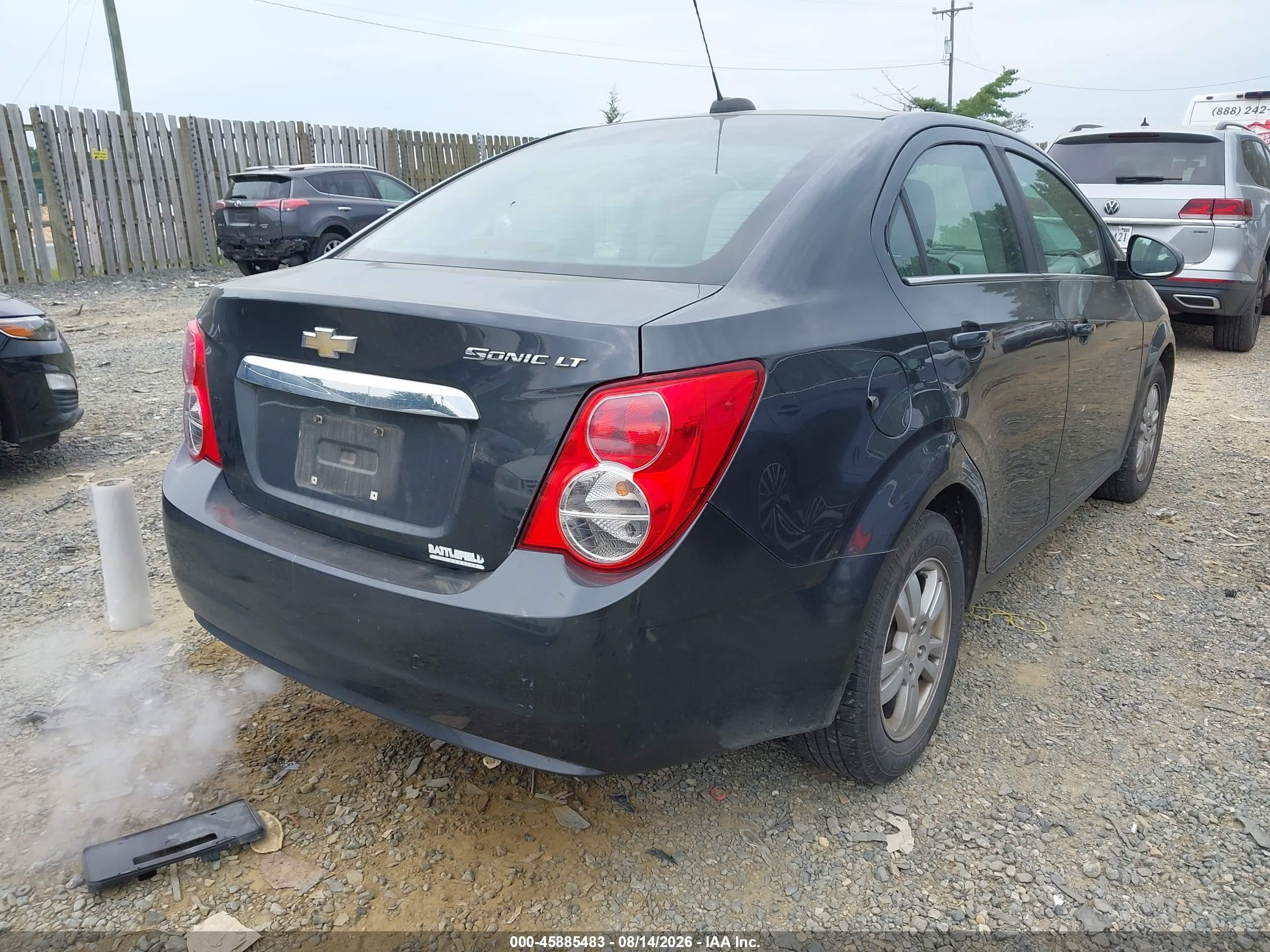 2015 Chevrolet Sonic Lt Auto Gray vin: 1G1JC5SH3F4163277