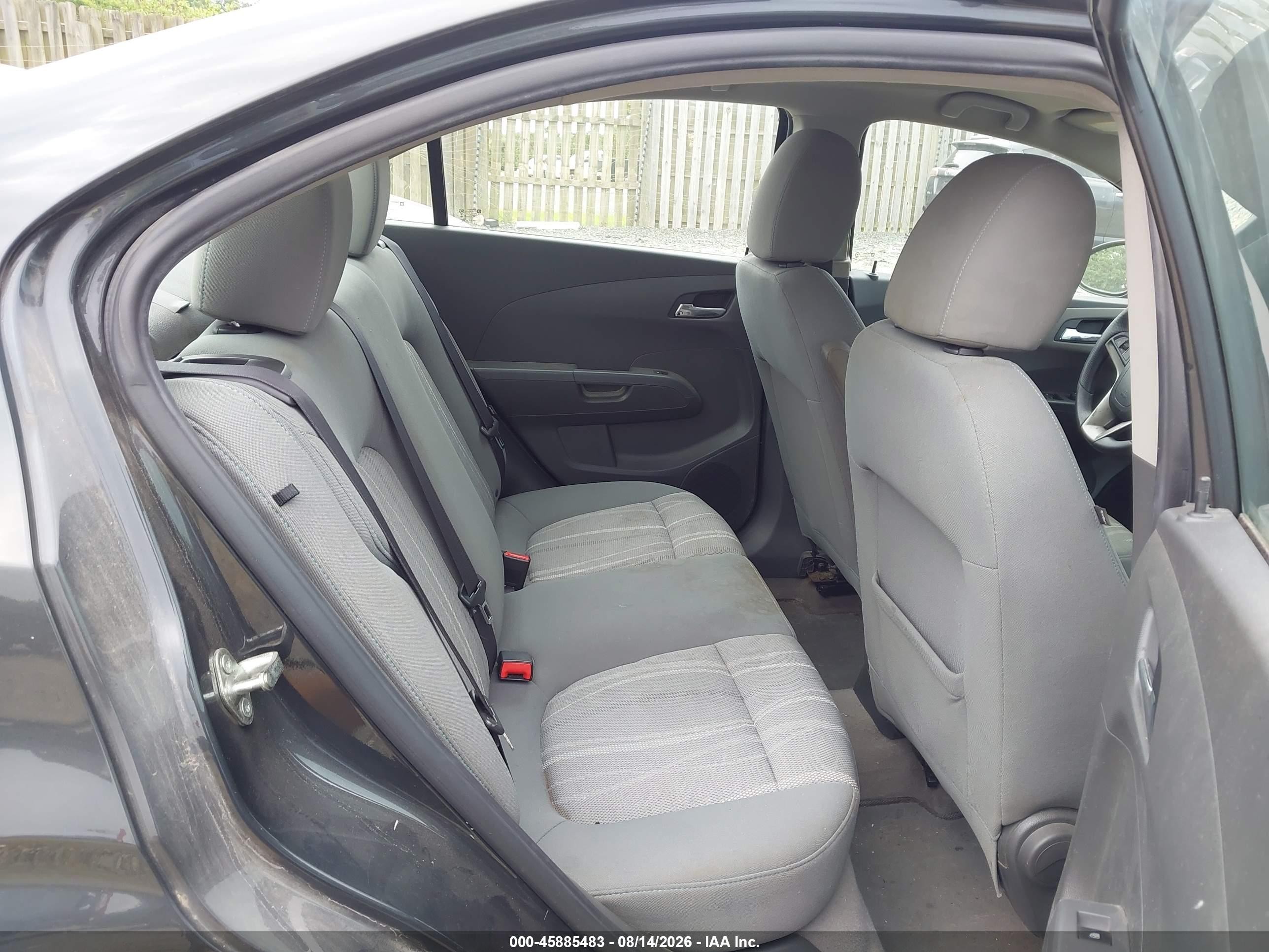 2015 Chevrolet Sonic Lt Auto Gray vin: 1G1JC5SH3F4163277
