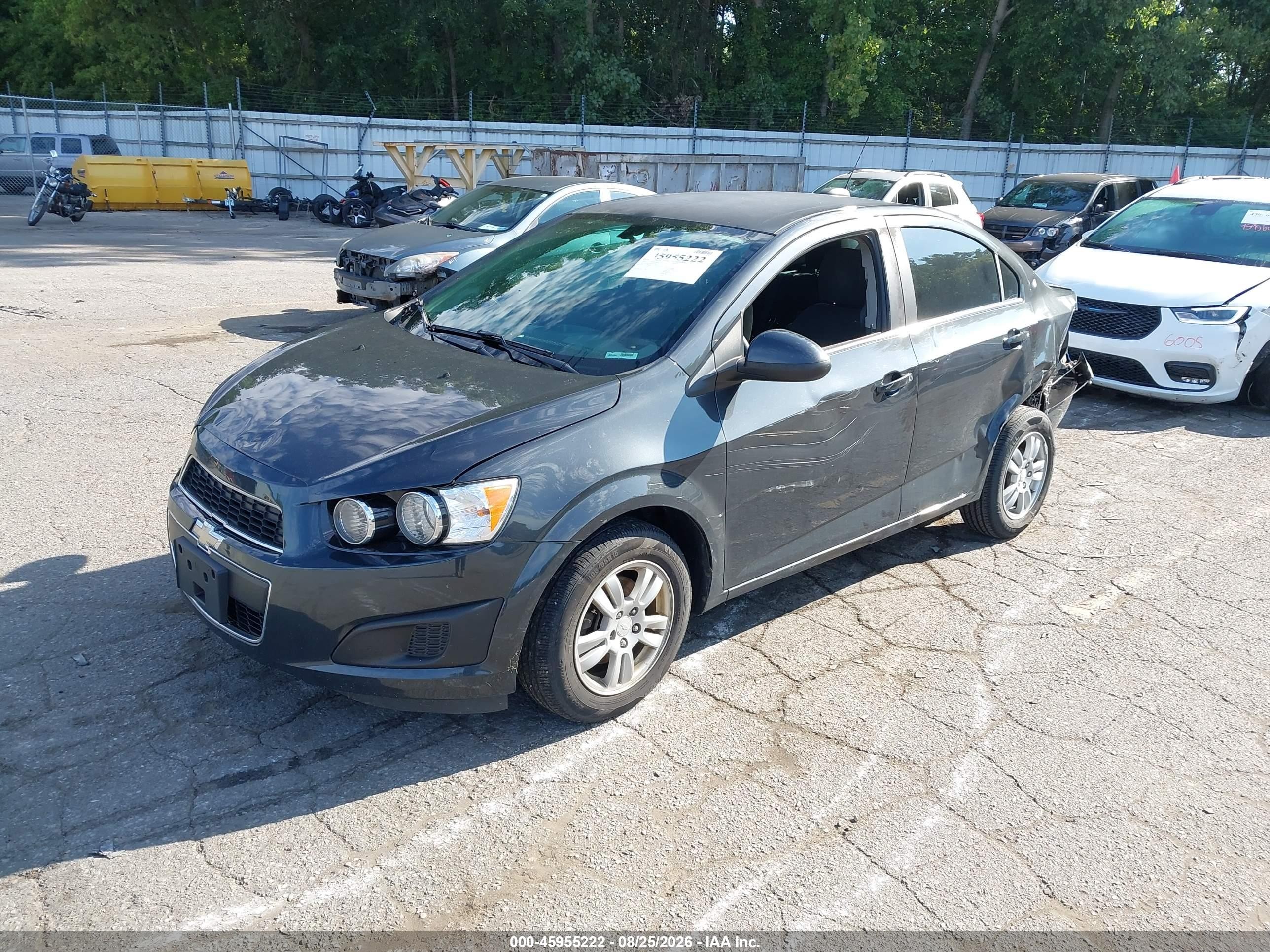 2015 Chevrolet Sonic Lt Auto Gray vin: 1G1JC5SH3F4170357
