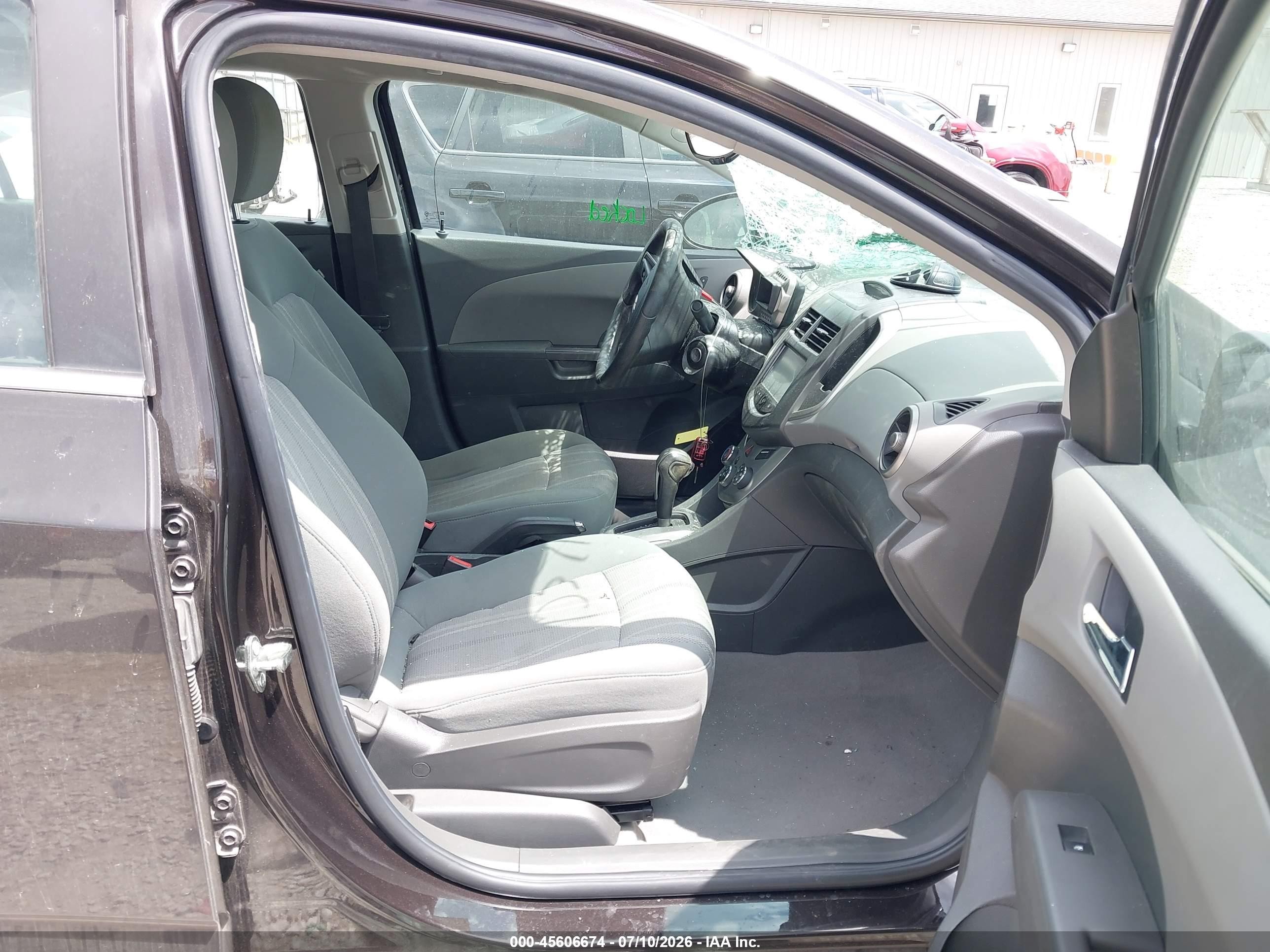 2015 Chevrolet Sonic Lt Auto Black vin: 1G1JC5SH3F4183254