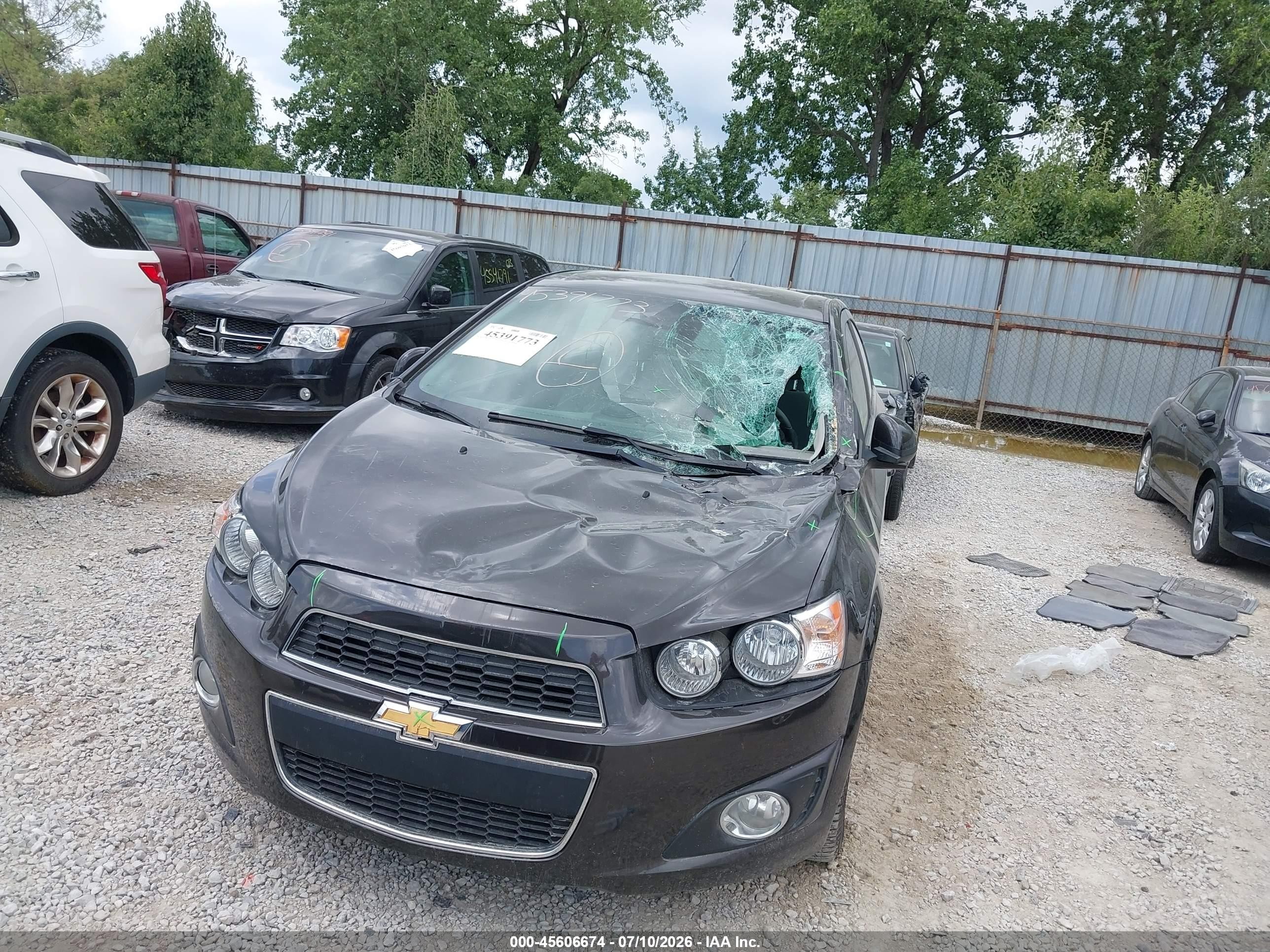 2015 Chevrolet Sonic Lt Auto Black vin: 1G1JC5SH3F4183254