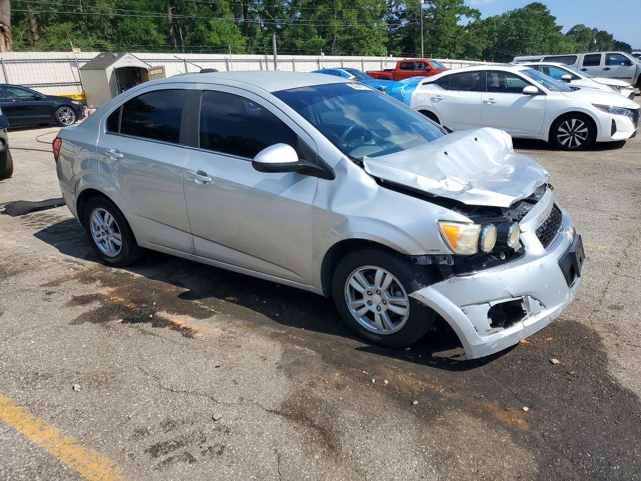 2016 Chevrolet Sonic Lt Silver vin: 1G1JC5SH3G4185717