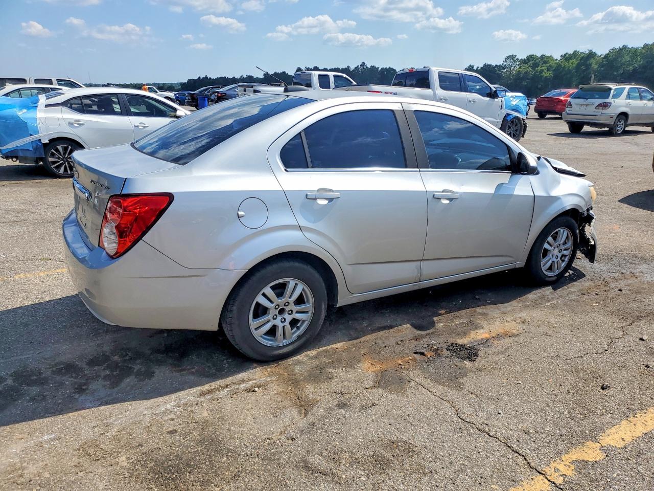 2016 Chevrolet Sonic Lt Silver vin: 1G1JC5SH3G4185717