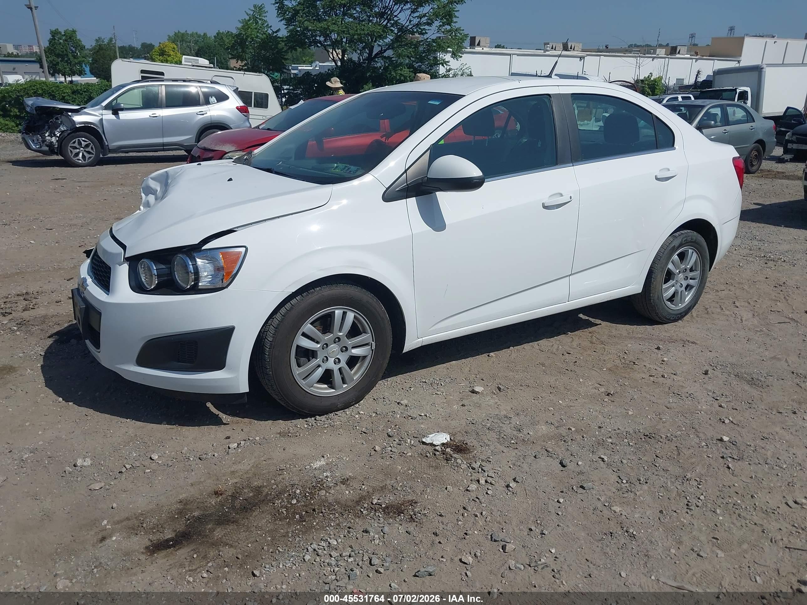 2012 Chevrolet Sonic 2lt White vin: 1G1JC5SH4C4113886