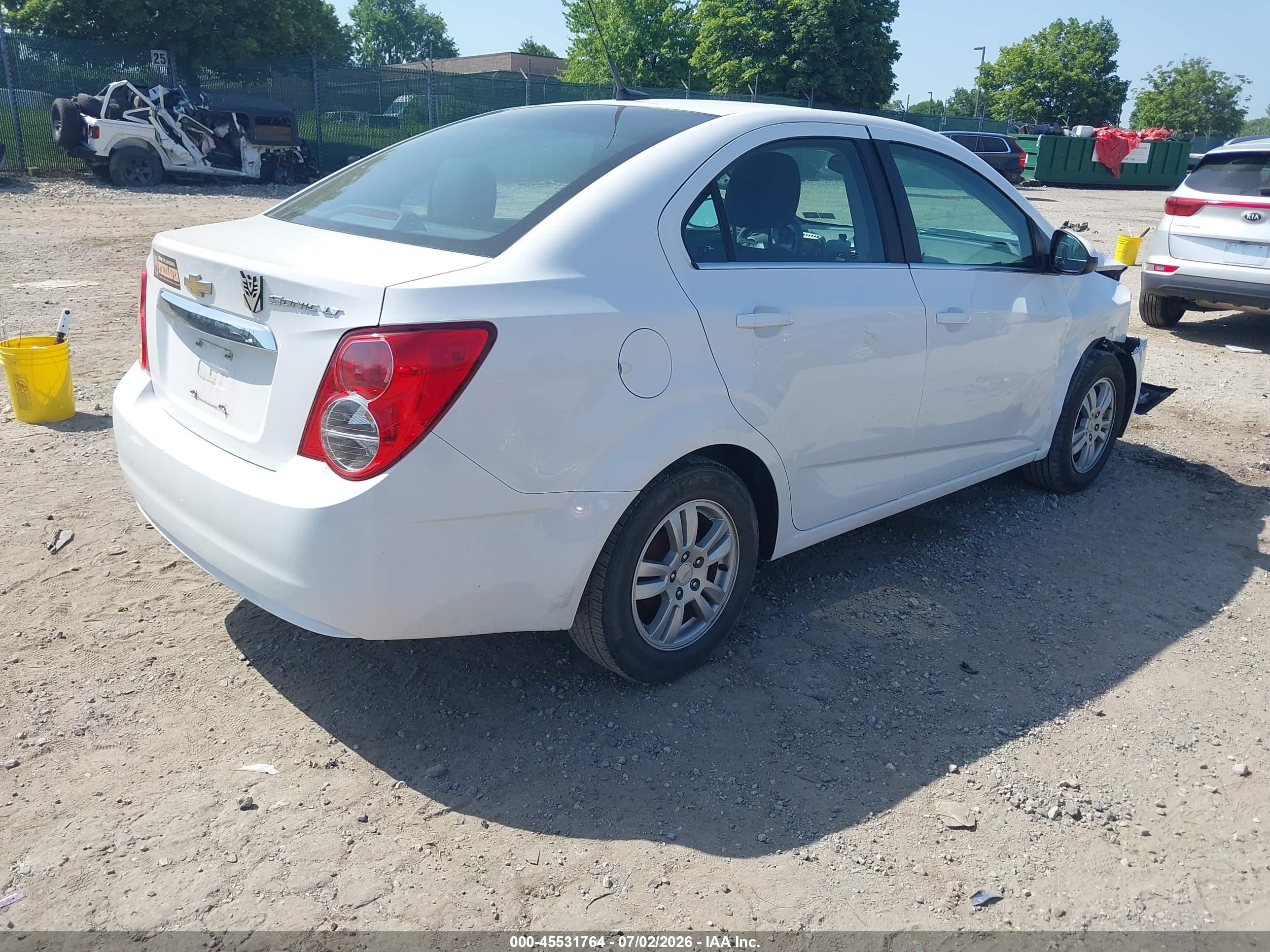 2012 Chevrolet Sonic 2lt White vin: 1G1JC5SH4C4113886