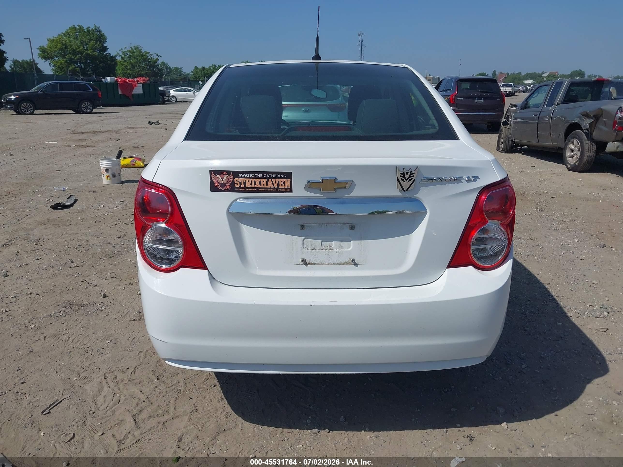 2012 Chevrolet Sonic 2lt White vin: 1G1JC5SH4C4113886