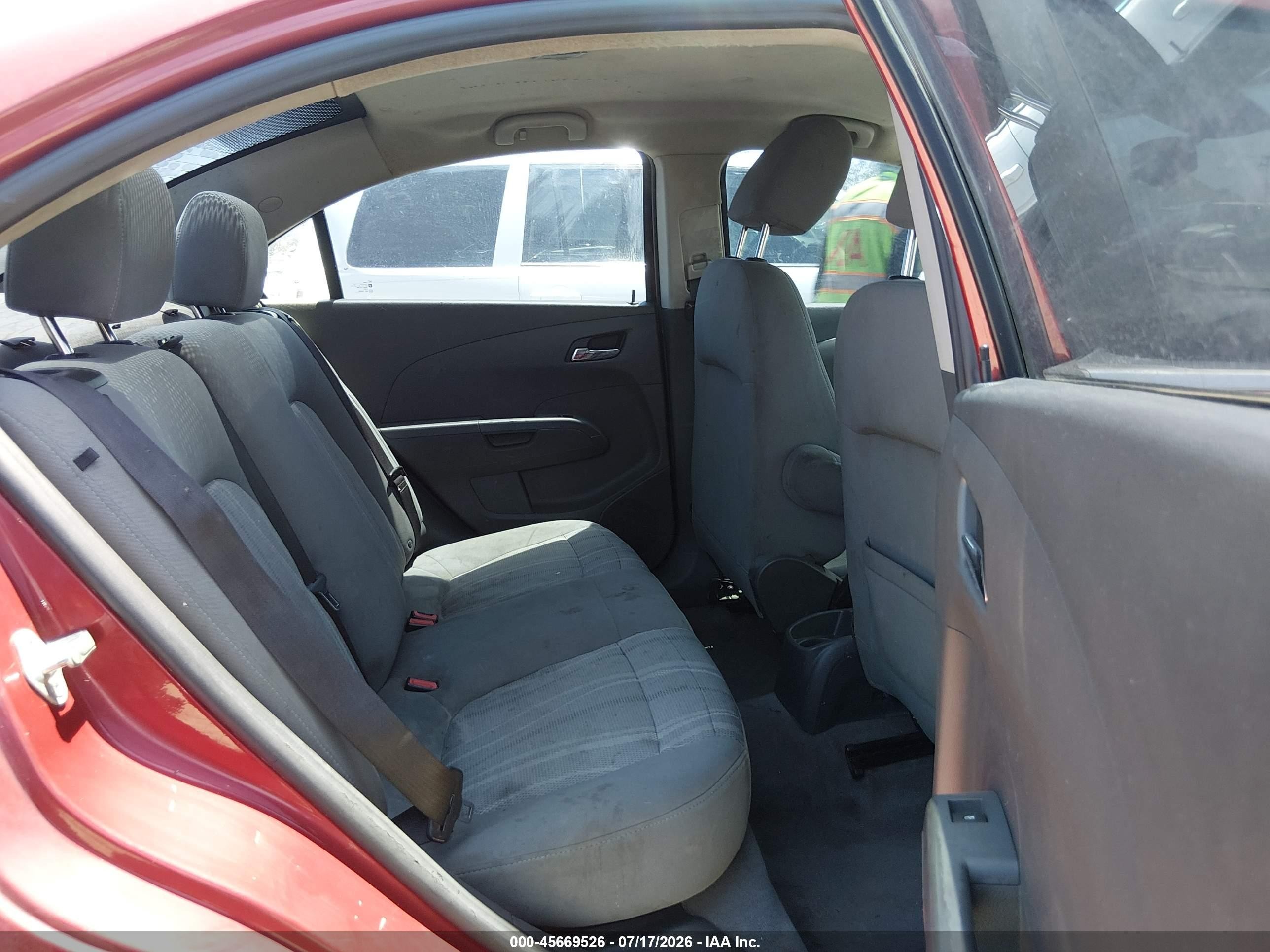 2012 Chevrolet Sonic 2lt Red vin: 1G1JC5SH4C4124130