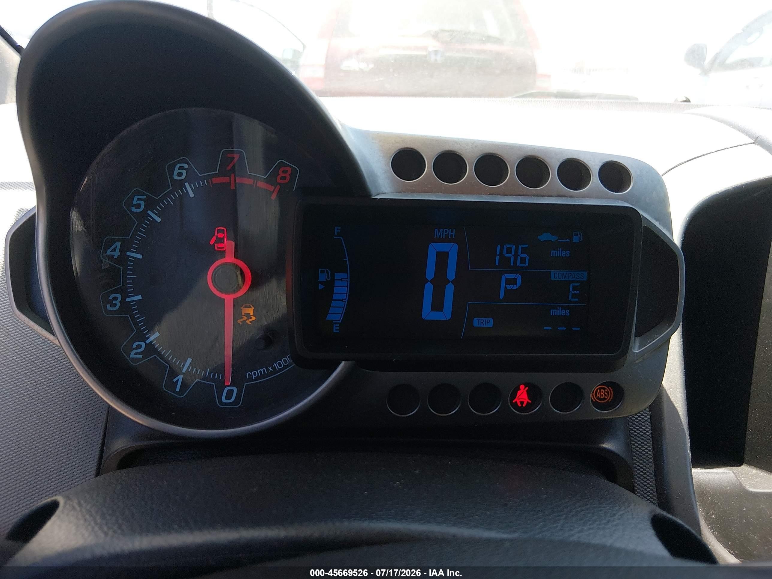 2012 Chevrolet Sonic 2lt Red vin: 1G1JC5SH4C4124130