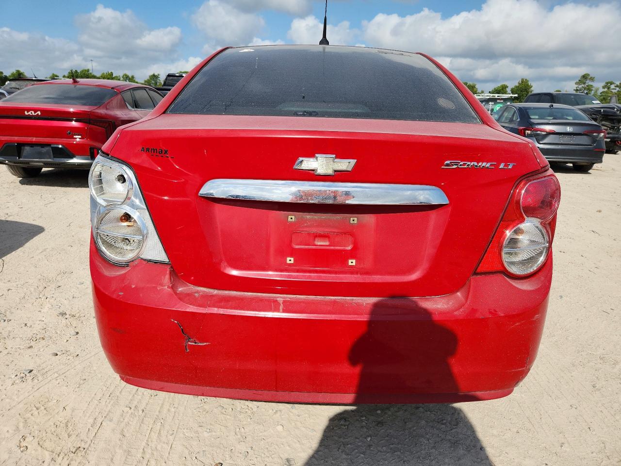 2012 Chevrolet Sonic Lt Red vin: 1G1JC5SH4C4140876