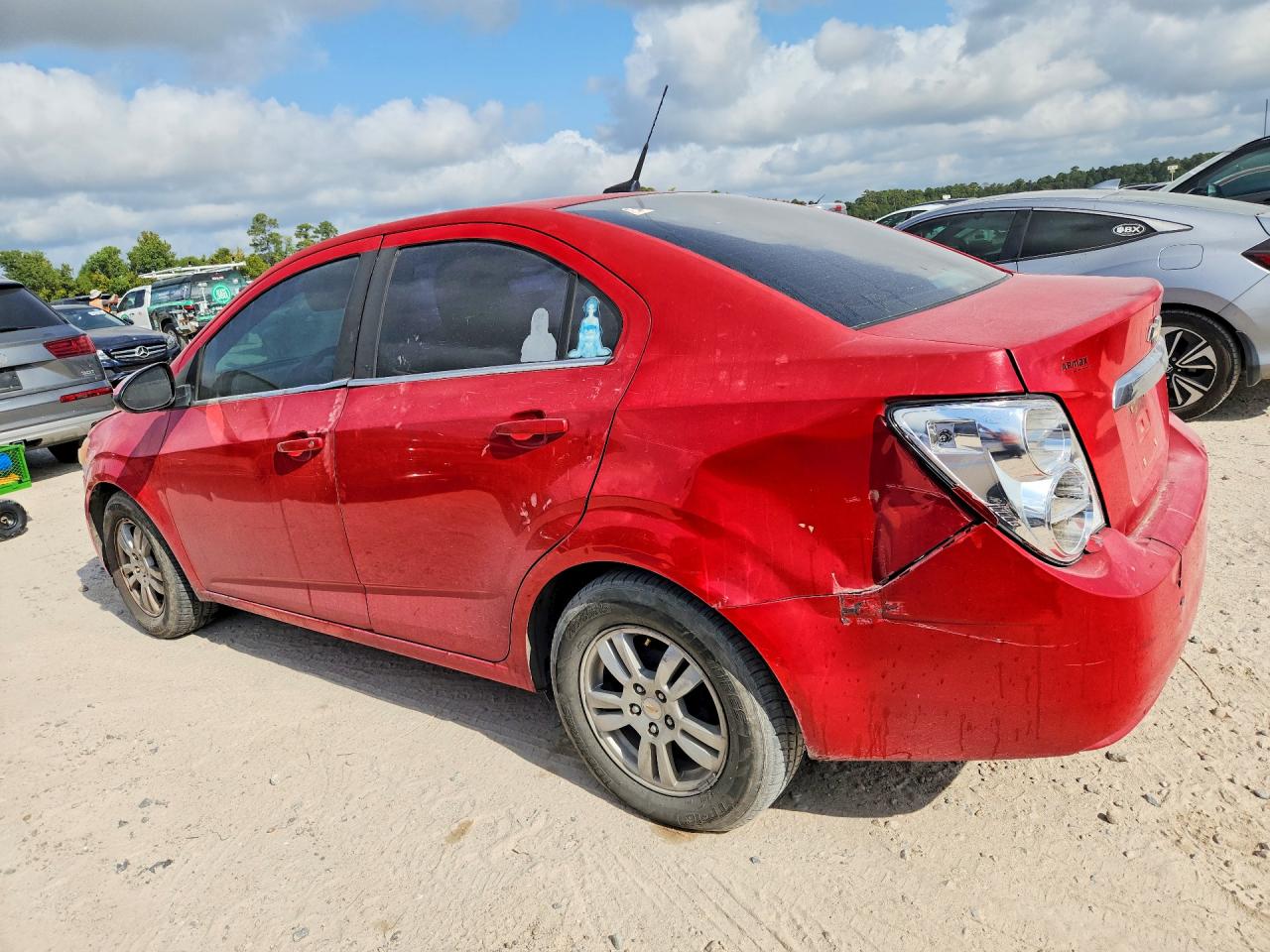 2012 Chevrolet Sonic Lt Red vin: 1G1JC5SH4C4140876