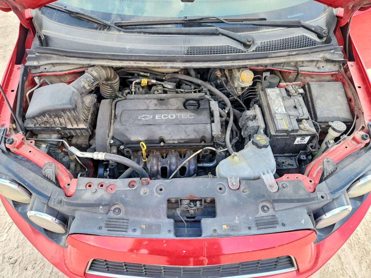 2012 Chevrolet Sonic Lt Red vin: 1G1JC5SH4C4140876