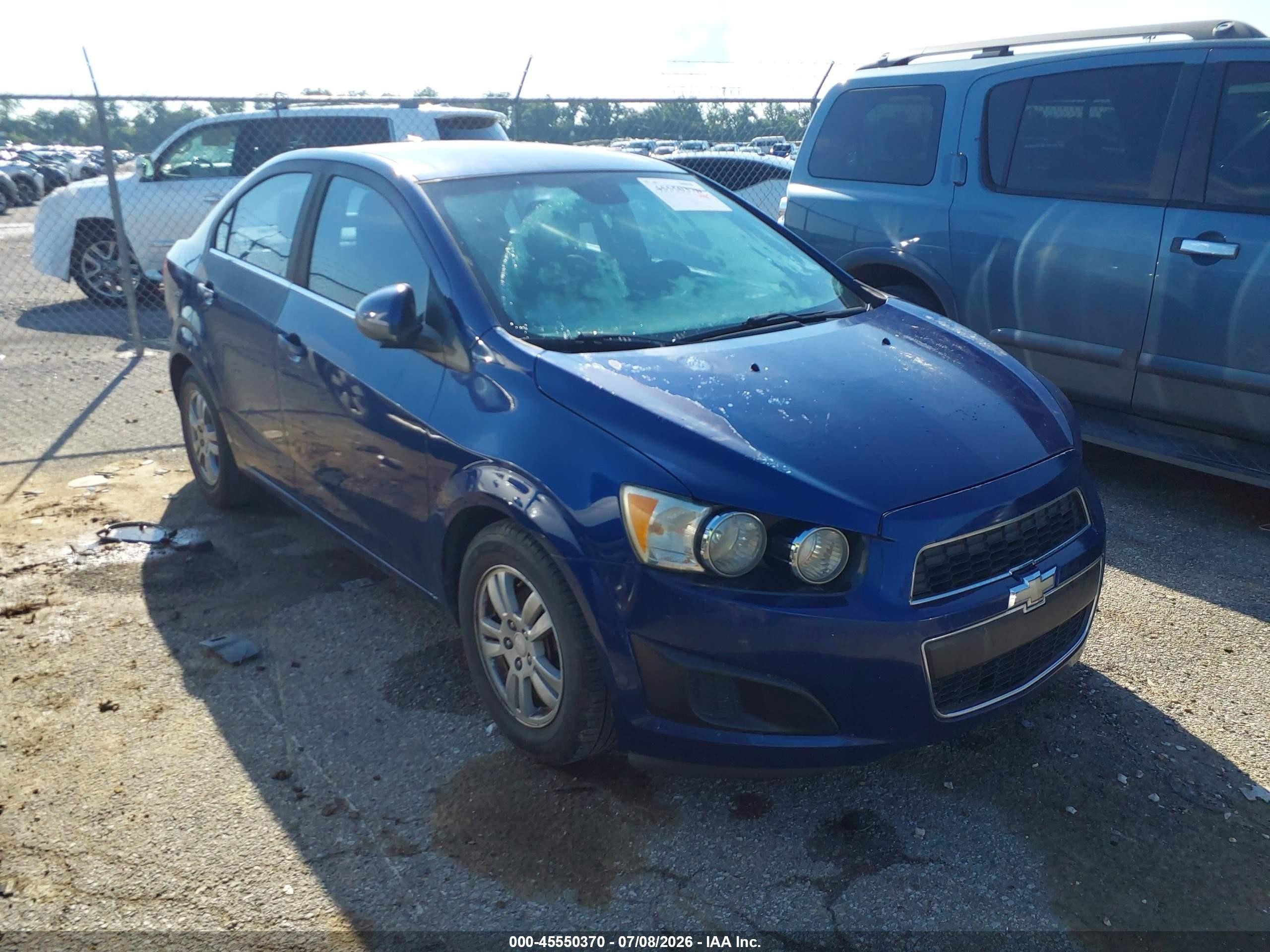 2012 Chevrolet Sonic 2lt Синий vin: 1G1JC5SH4C4192198