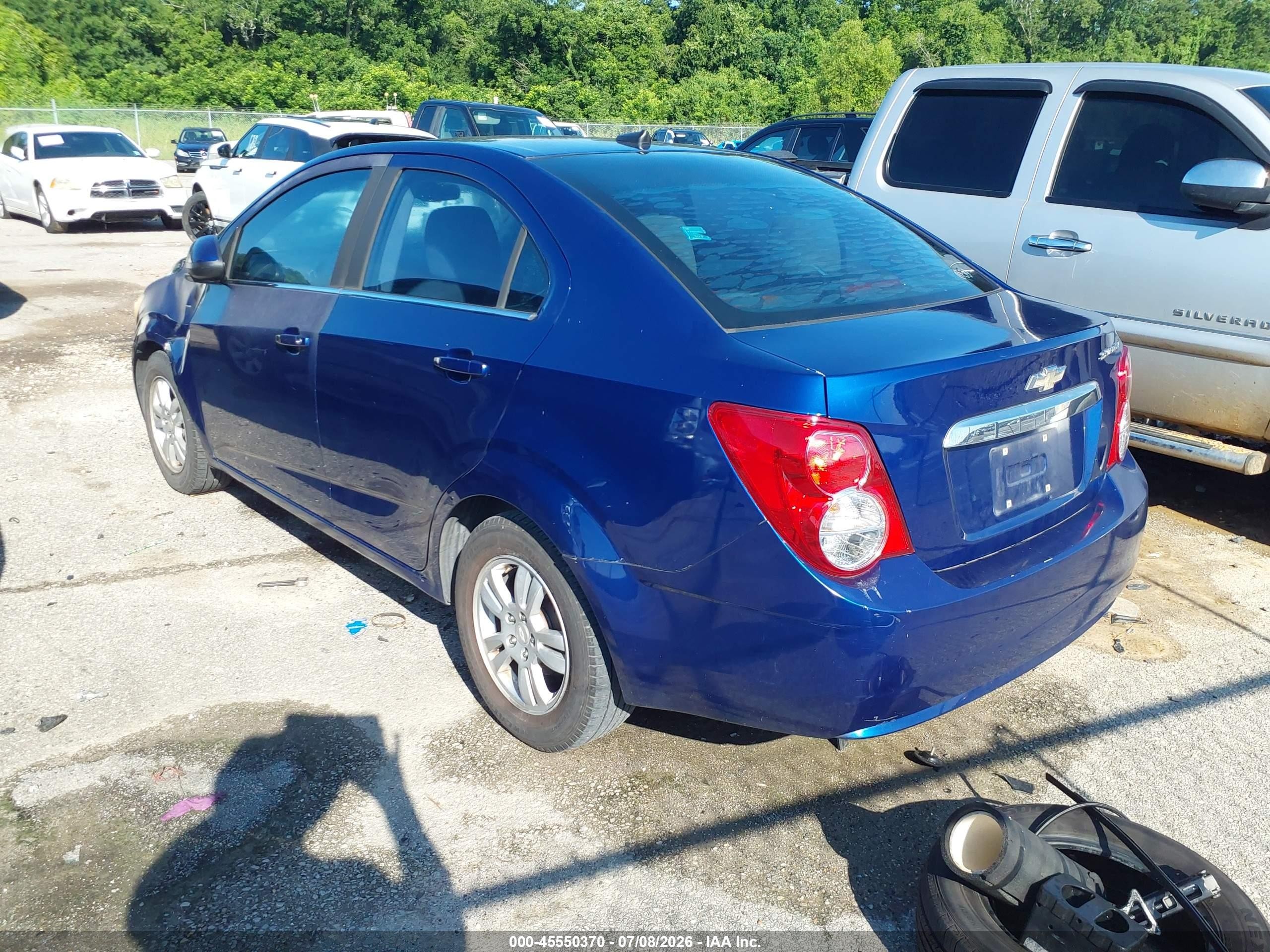 2012 Chevrolet Sonic 2lt Blue vin: 1G1JC5SH4C4192198