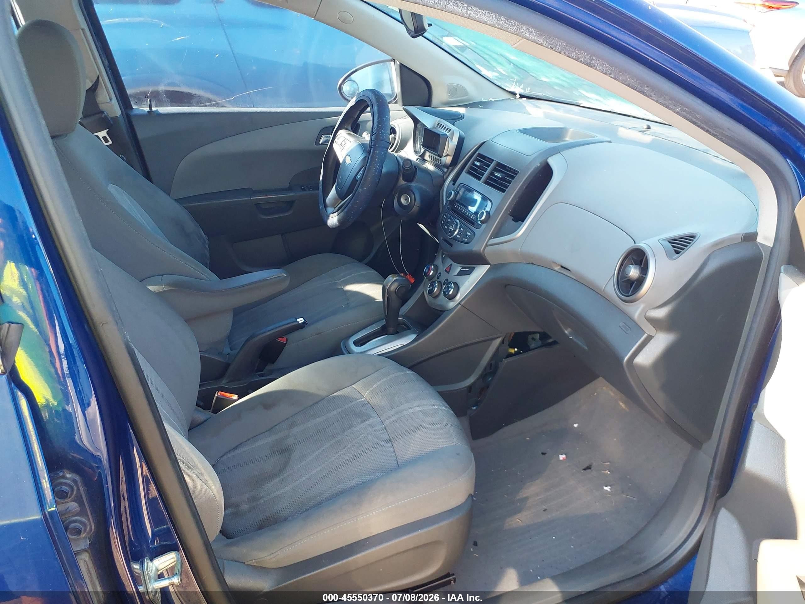 2012 Chevrolet Sonic 2lt Blue vin: 1G1JC5SH4C4192198
